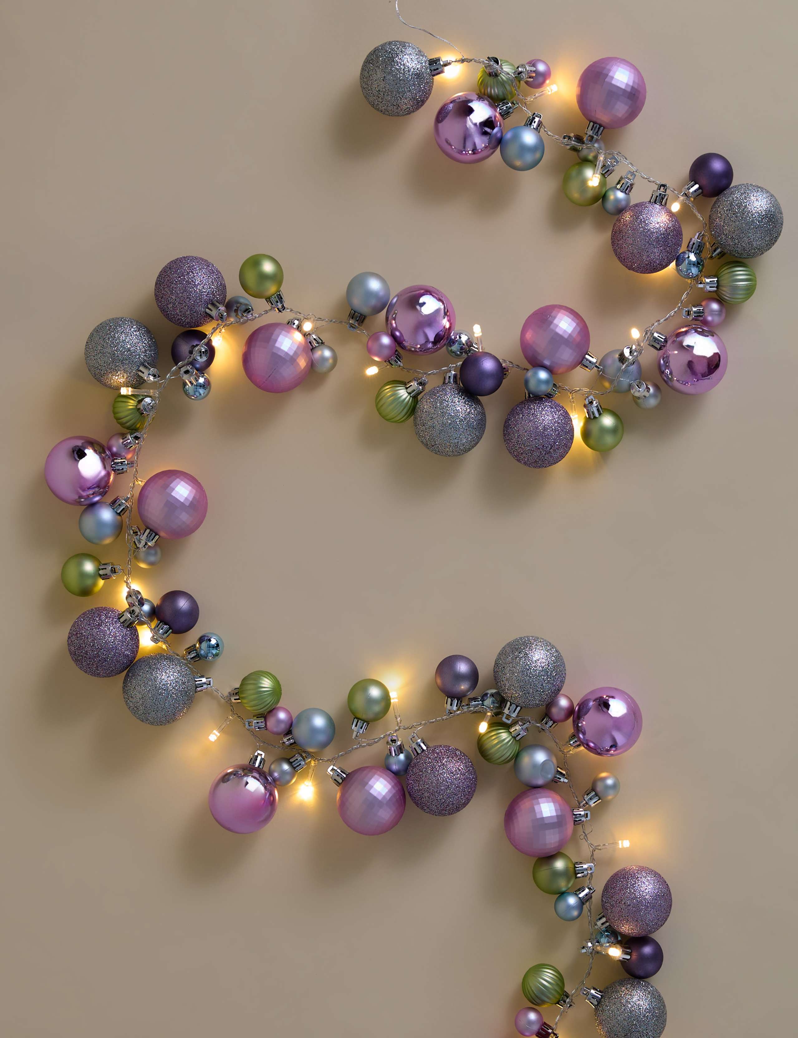 Light Up Bauble Garland