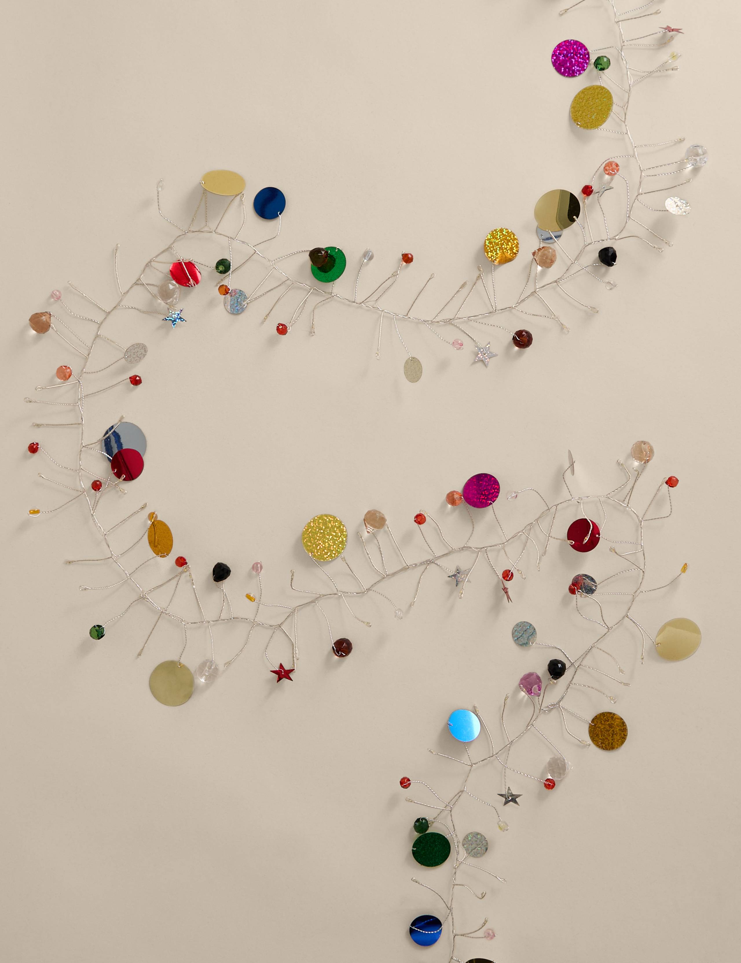 Light Up Confetti Beaded Garland