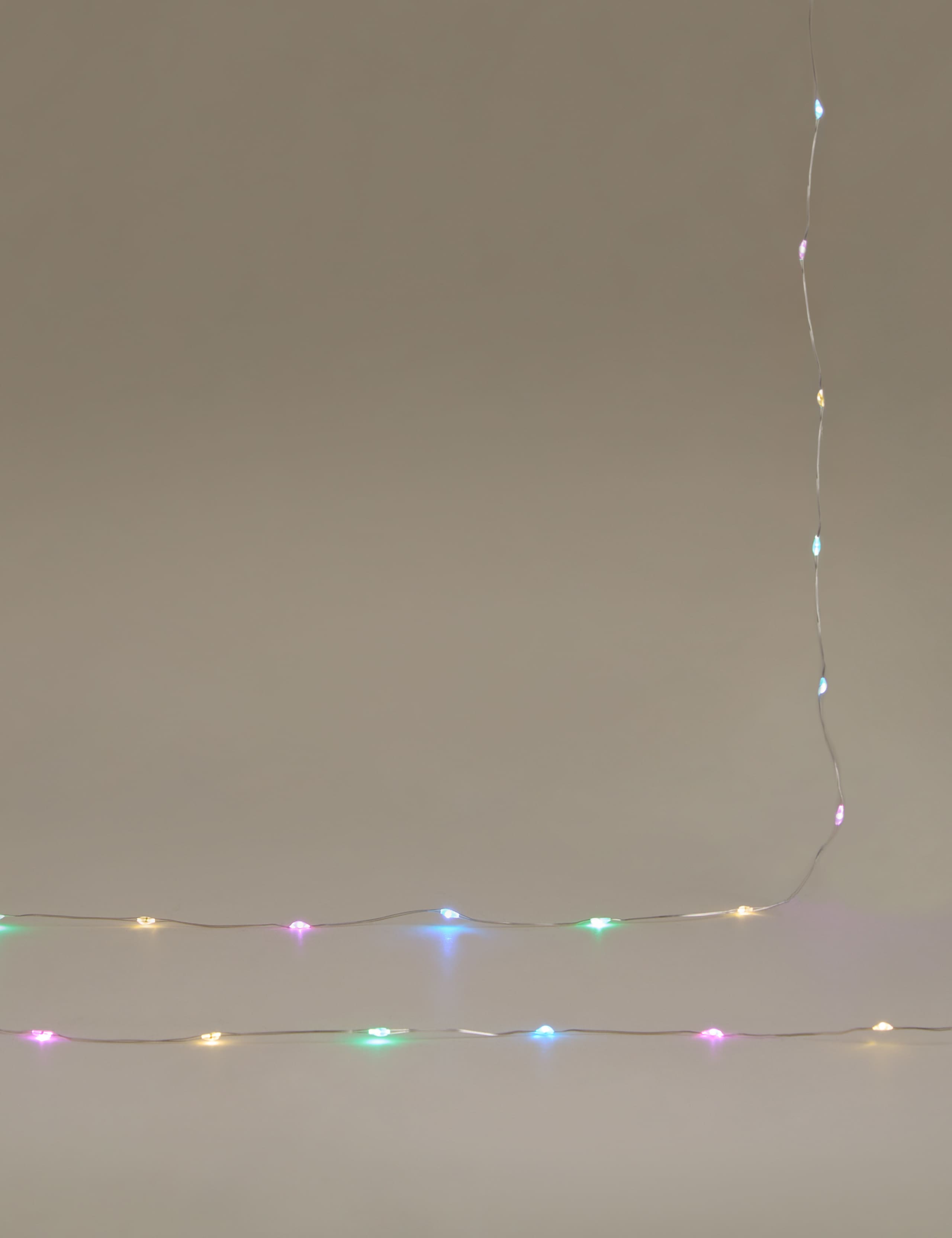 LED Multicoloured Battery String Lights