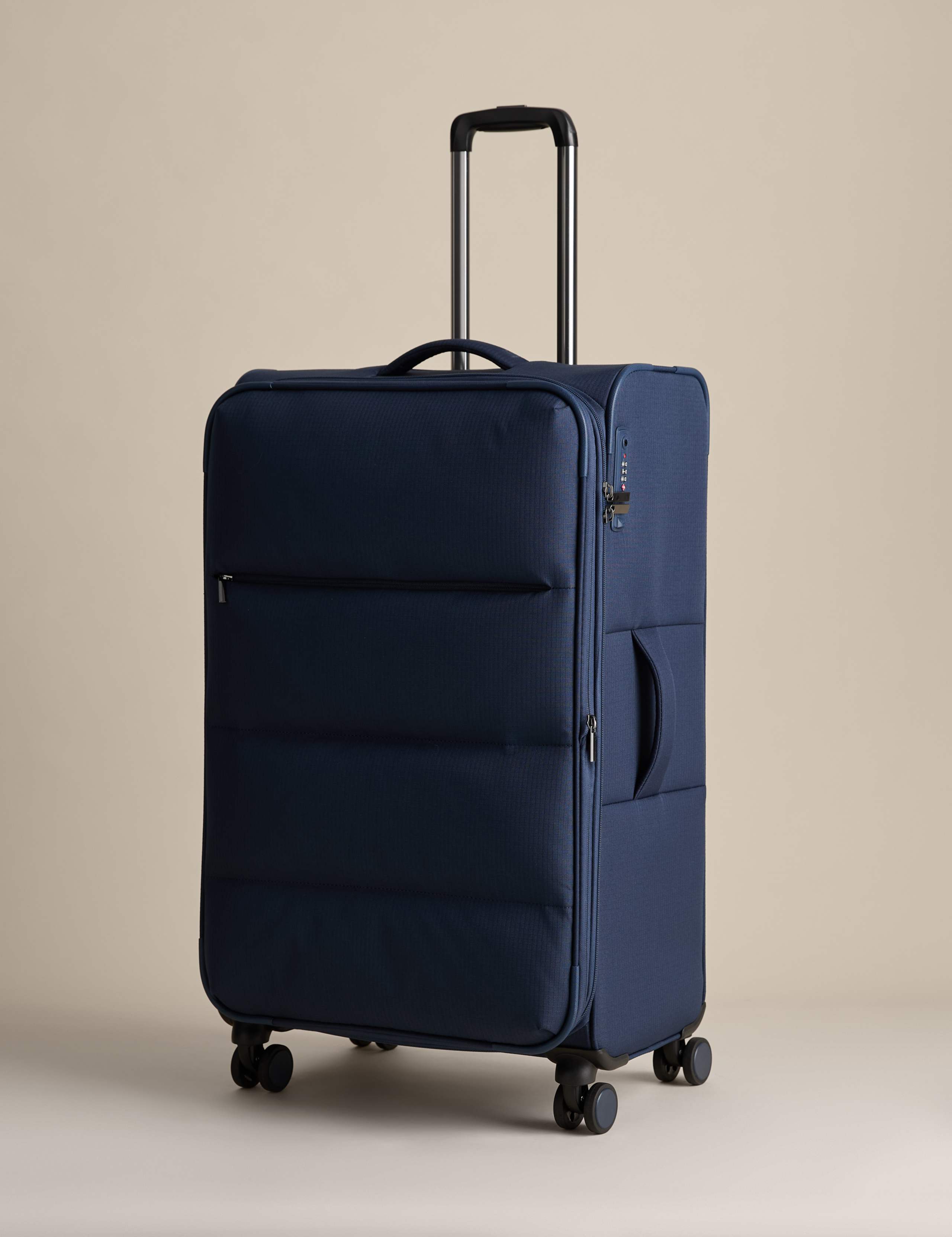 Geneva 4 Wheel Soft Large Suitcase