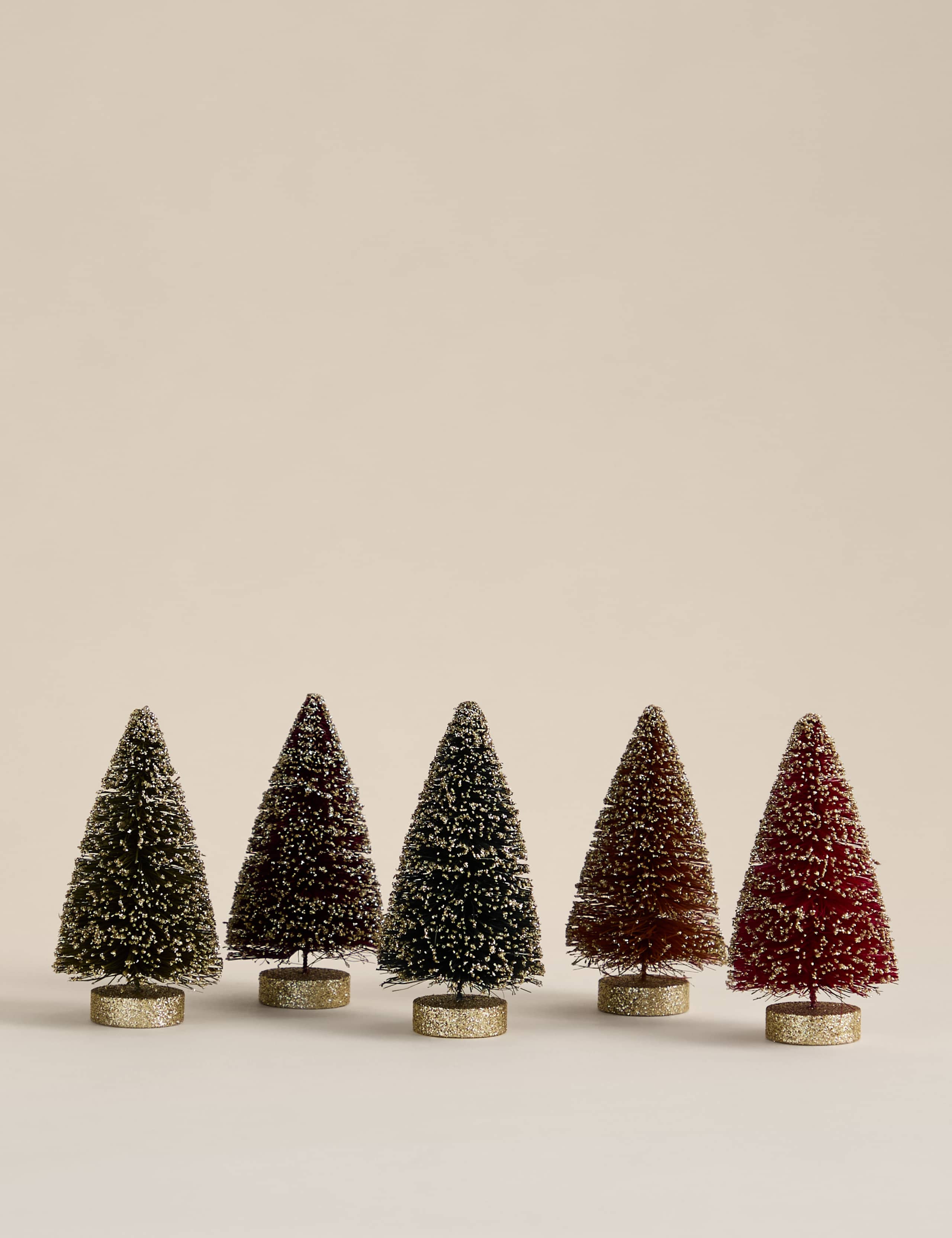 5pk Mini Christmas Tree Room Decorations