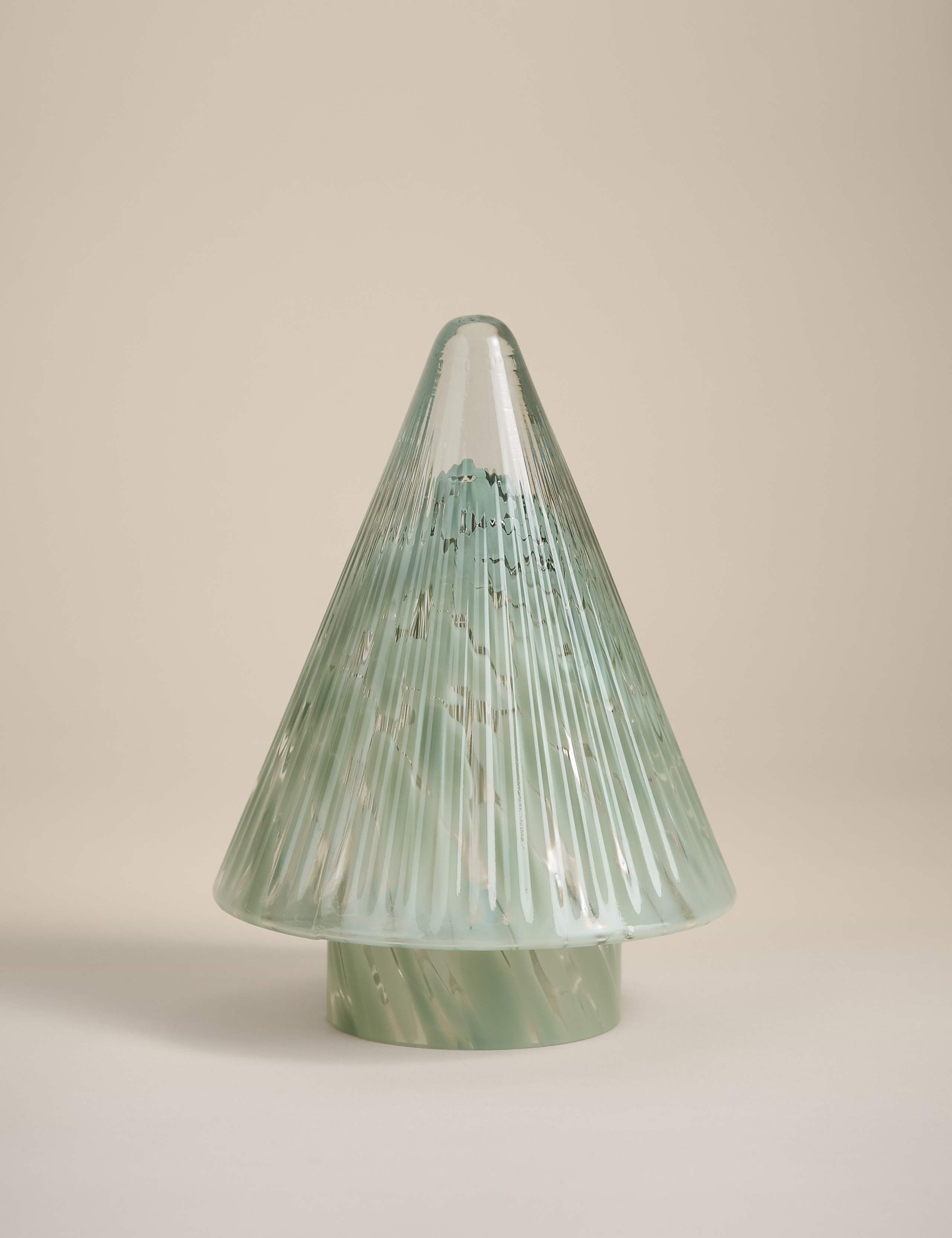 Confetti Glass Christmas Tree Room Decoration