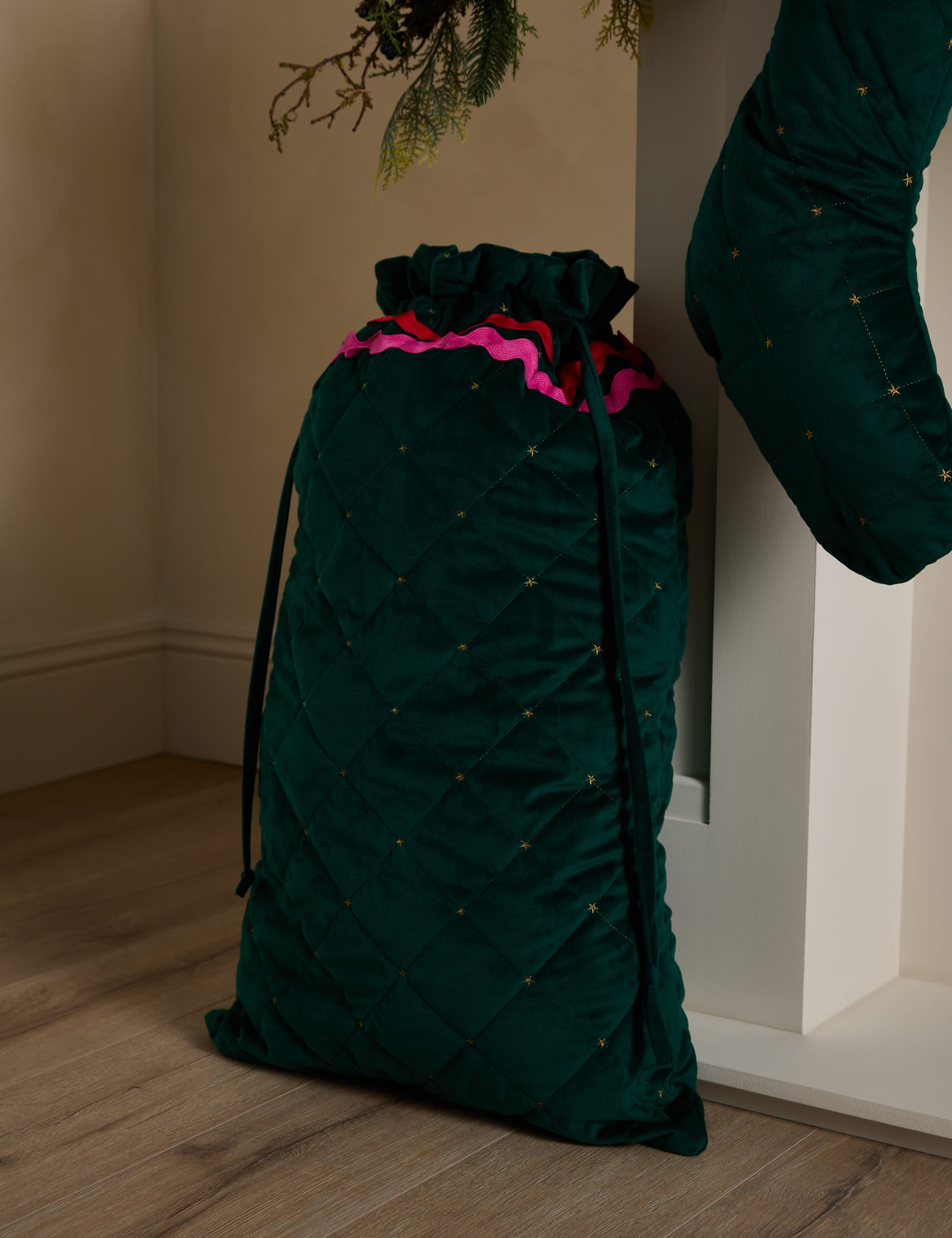 Velvet Quilted Sack
