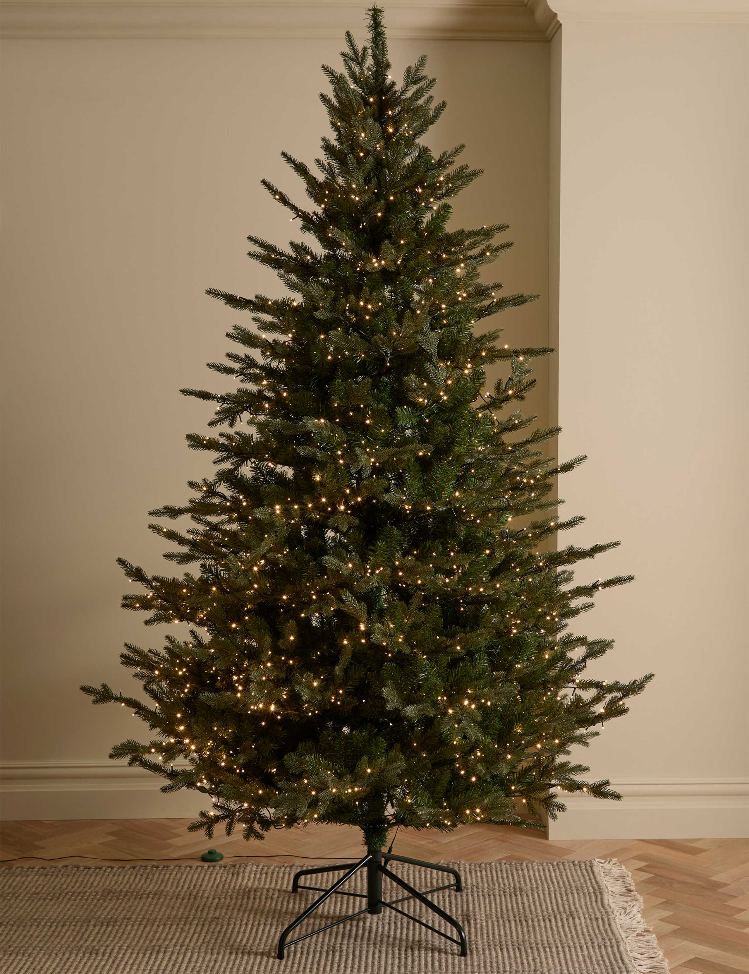 8ft Pre-lit Grand Fir Christmas Tree