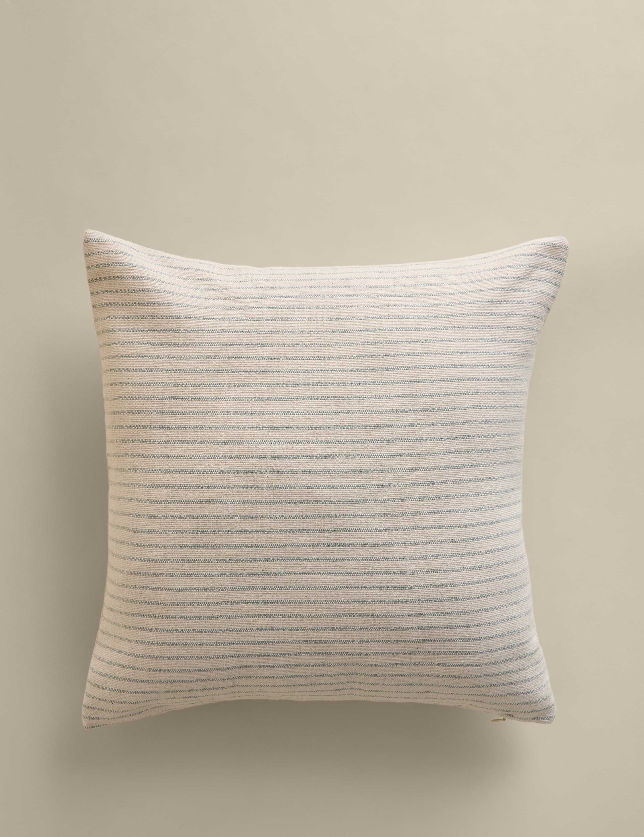 Pure Cotton Woven Stripe Cushion