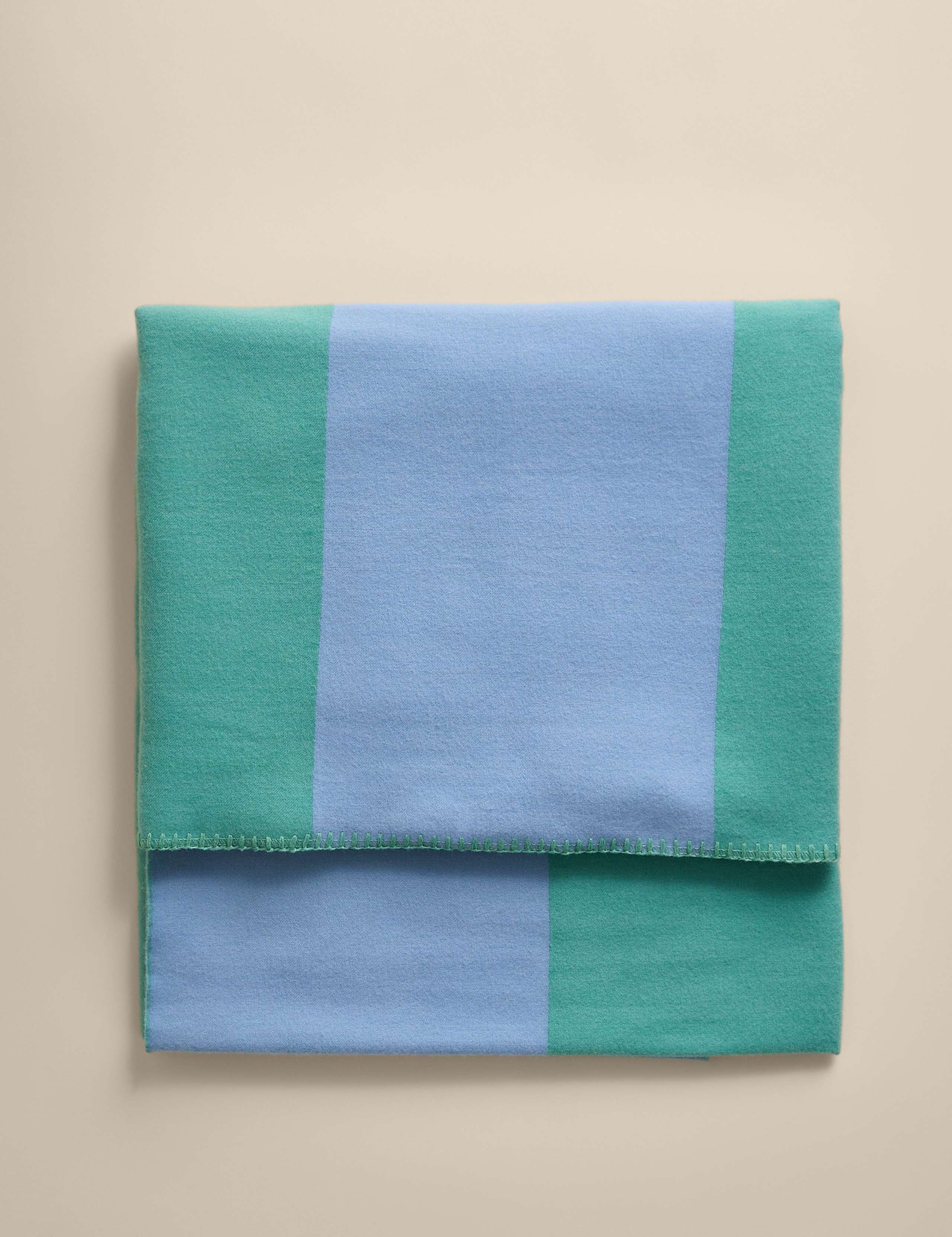 Wool Blend Woven Striped Large Throw