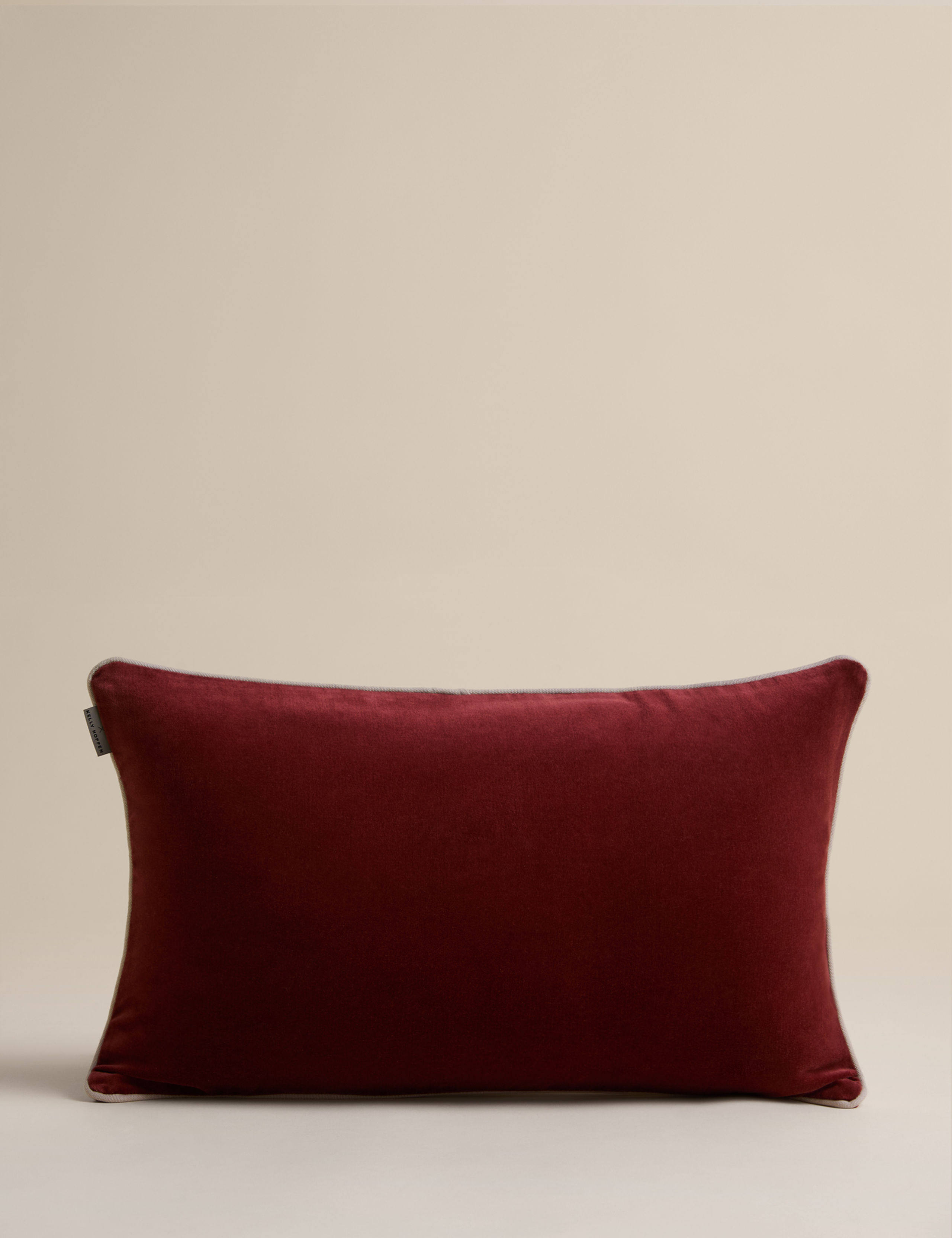 Pure Cotton Piped Bolster Cushion