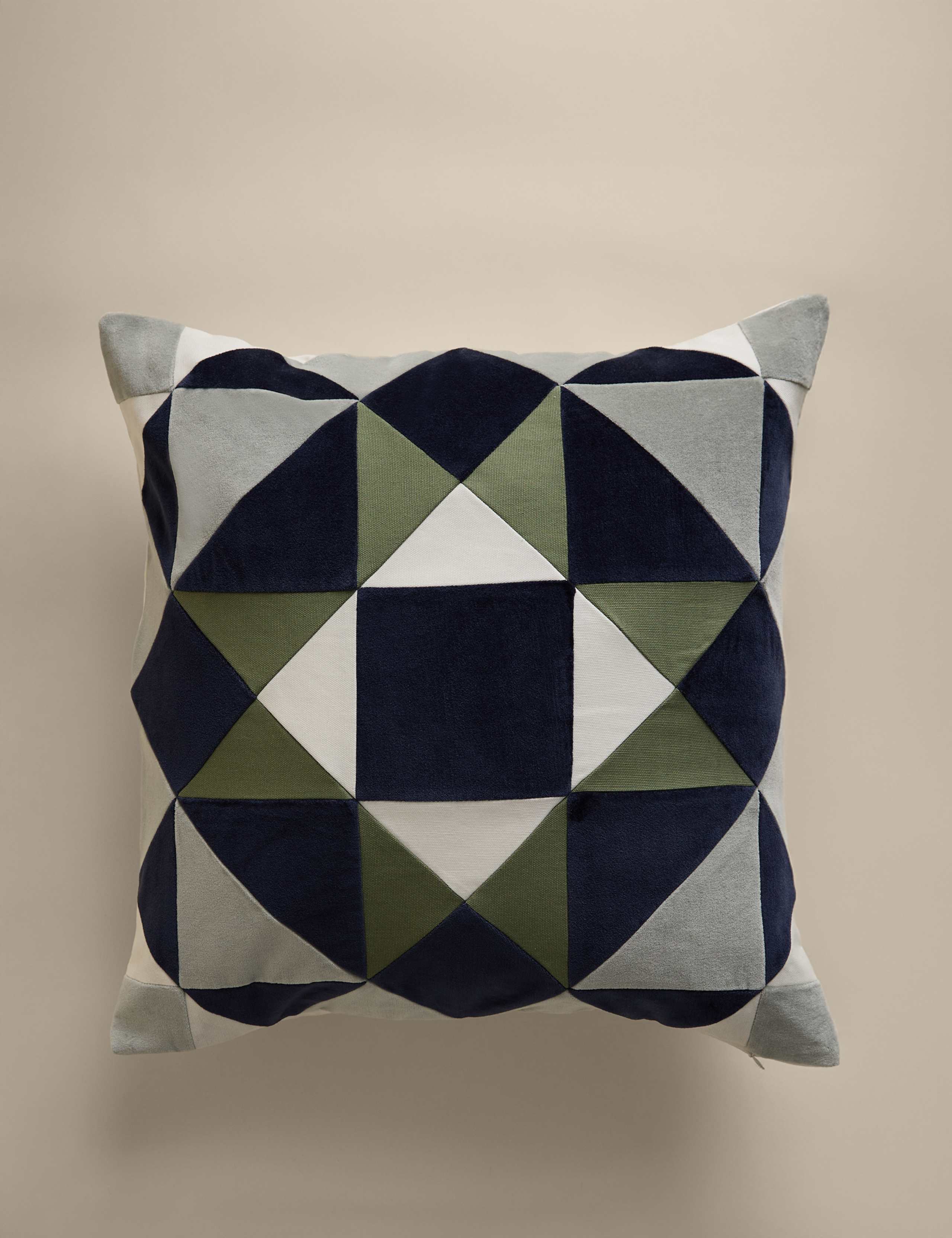 Pure Cotton Patchwork Cushion Cover