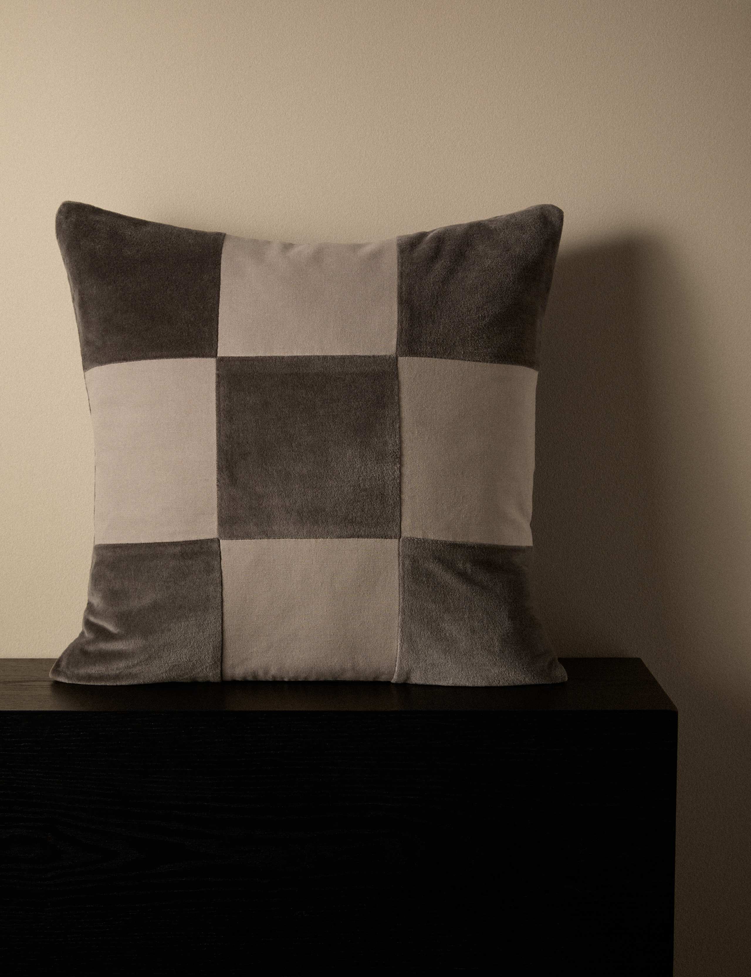 Pure Cotton Checkerboard Cushion