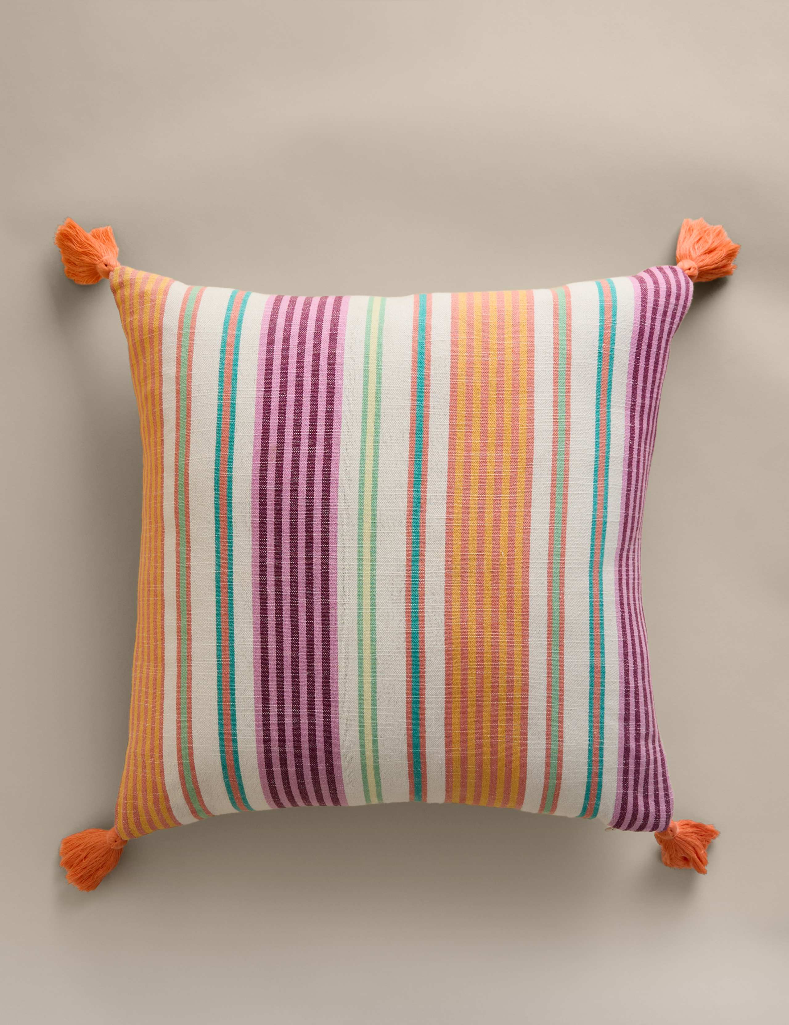 Pure Cotton Woven Striped Outdoor Cushion
