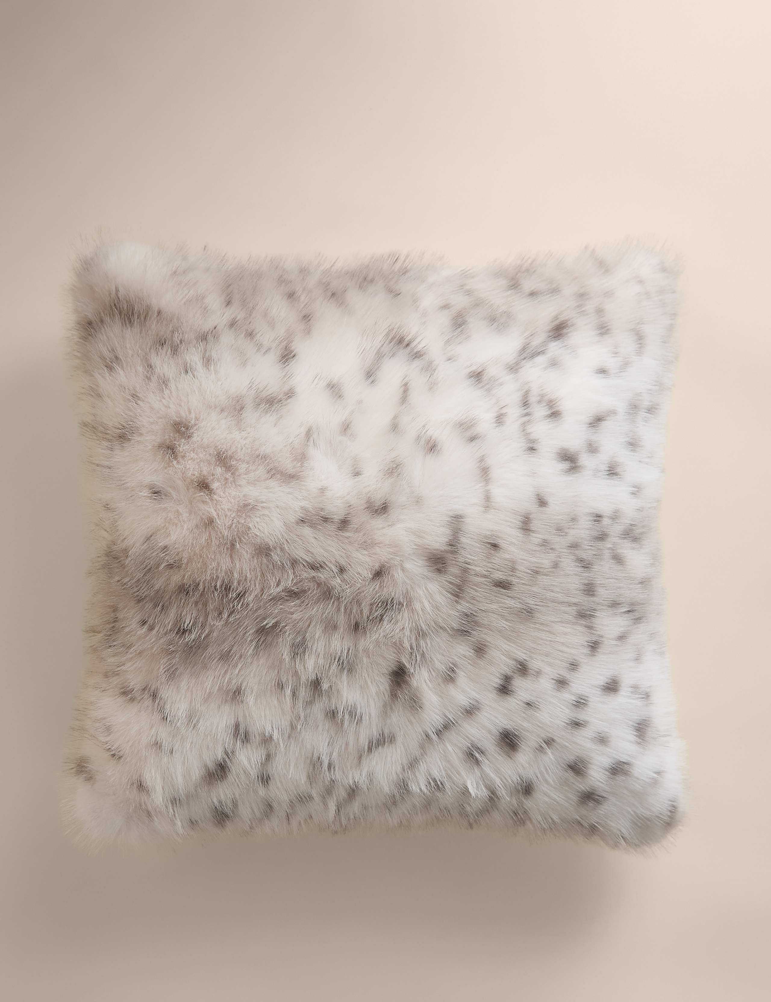 Faux Fur Animal Print Cushion