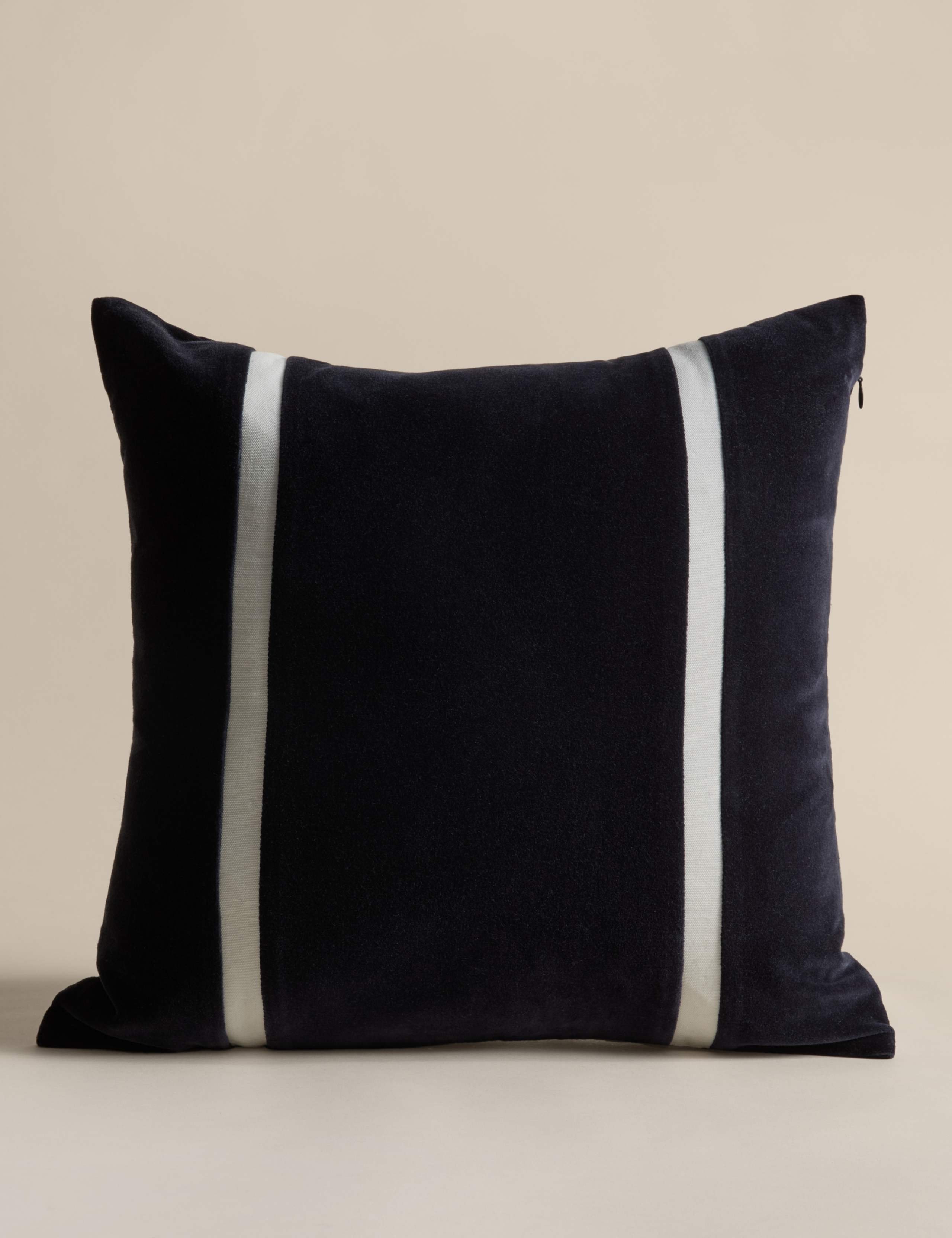 Velvet Double Stripe Cushion