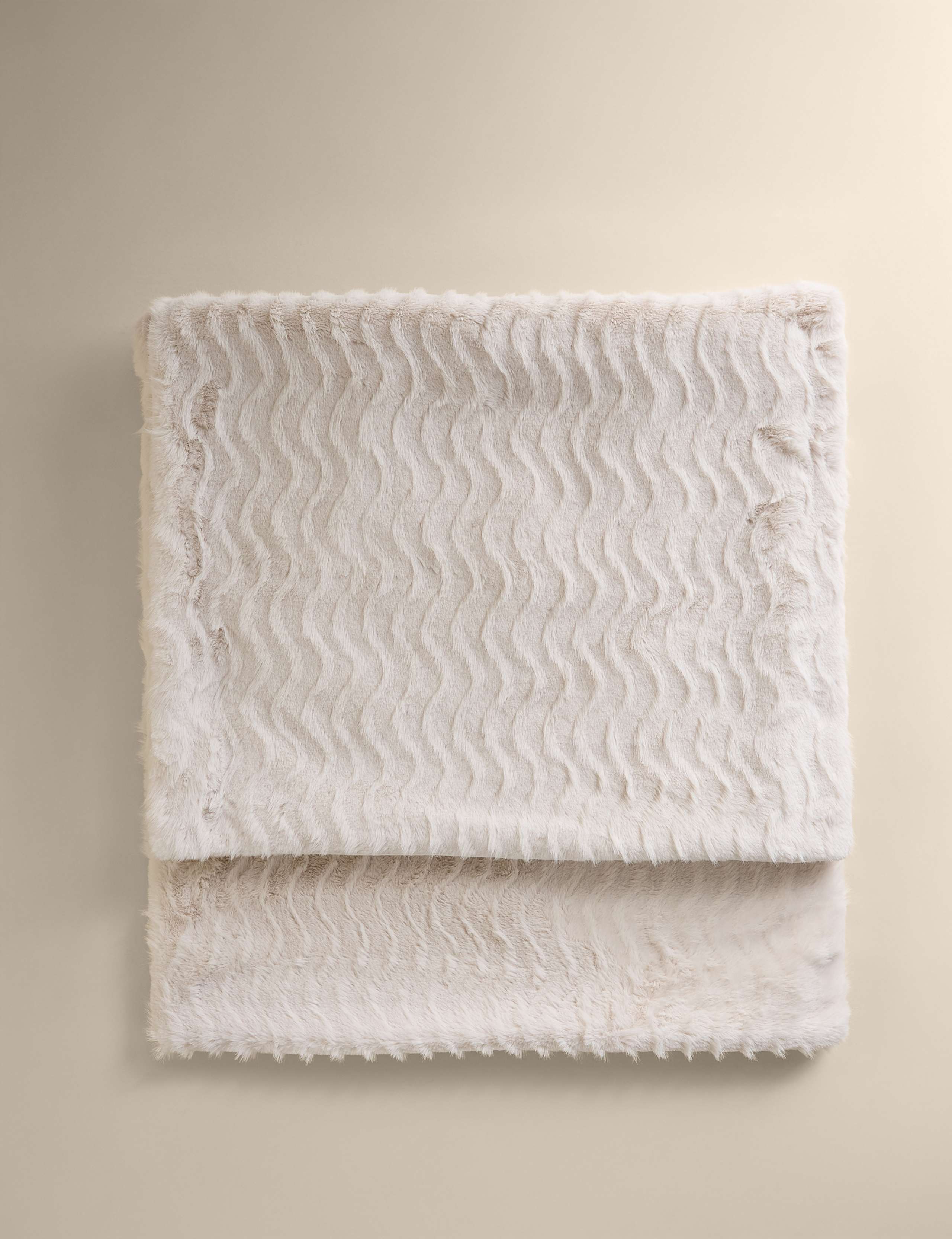 Faux Fur Feathered Throw