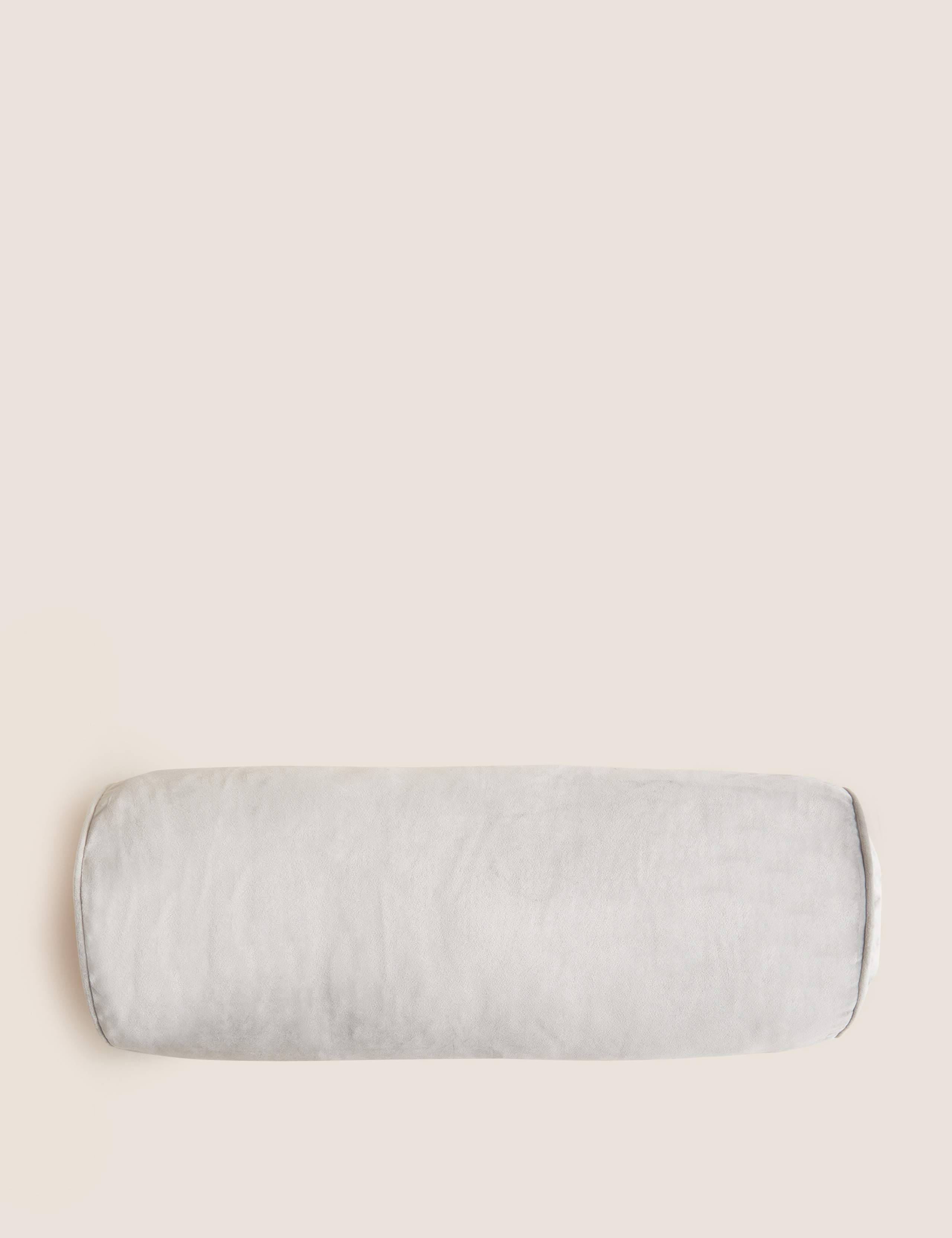 Velvet Piped Bolster Cushion