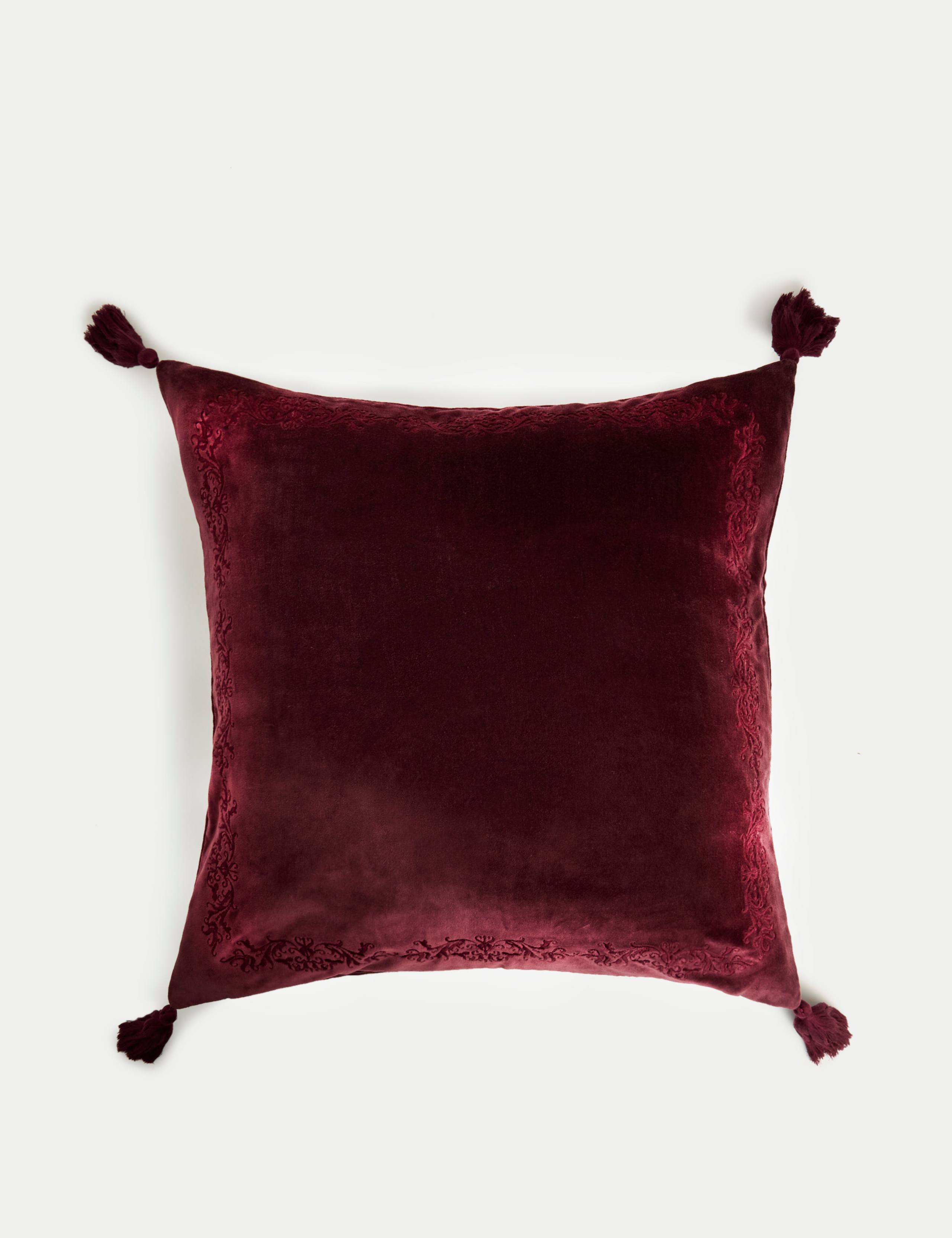 Velvet Tasselled Cushion