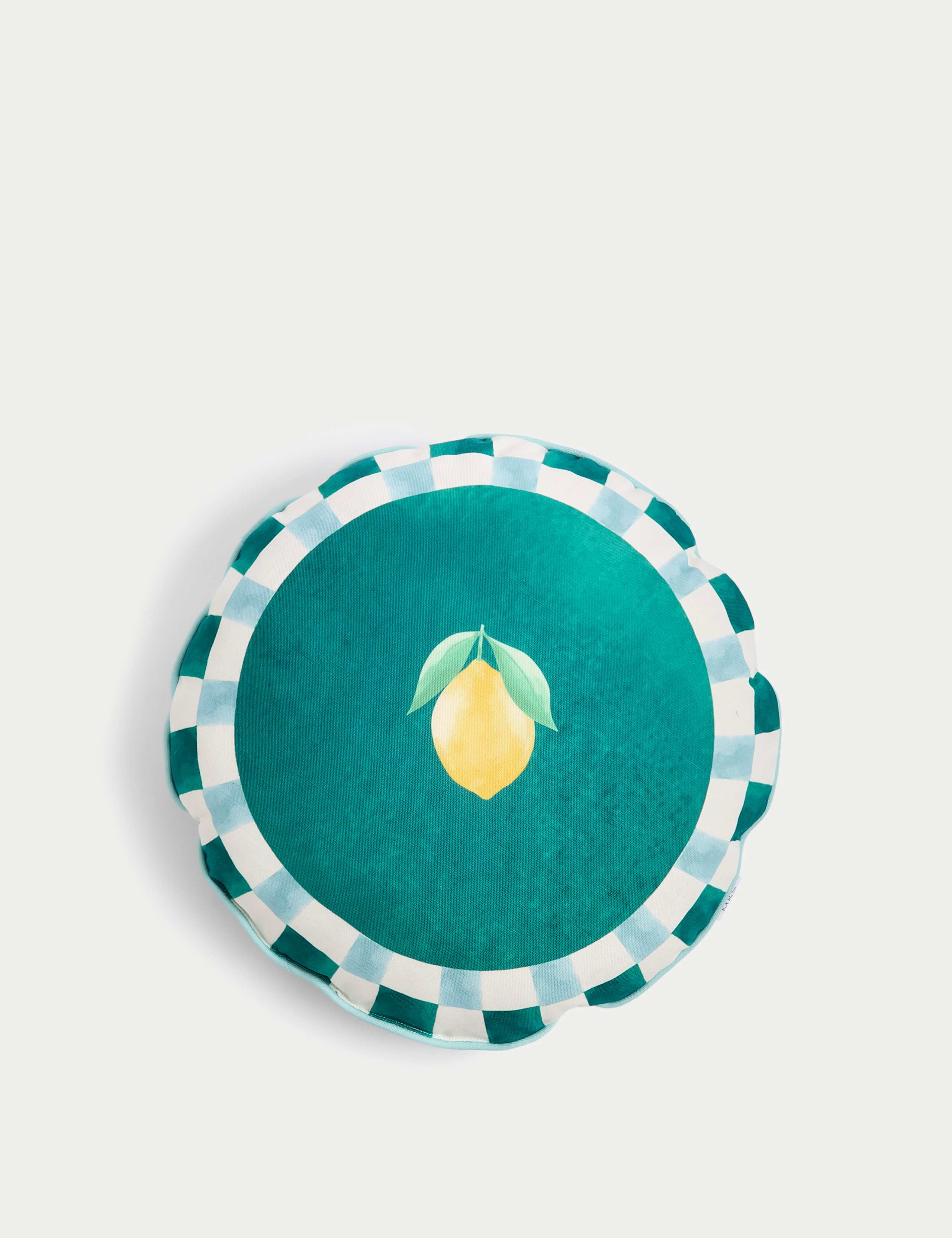 Set of 2 Lemon & Cherry Outdoor Cushions