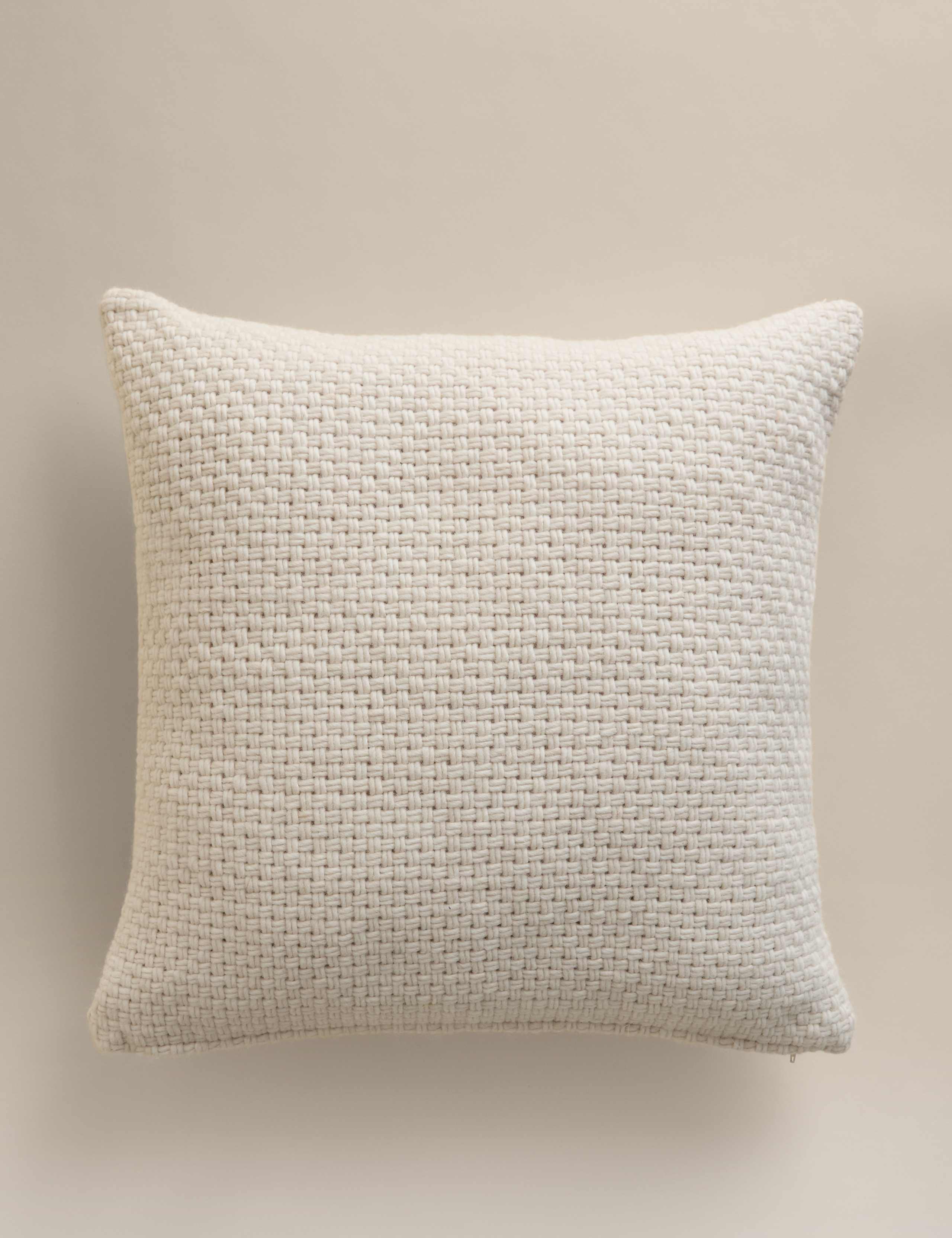 Pure Wool Basket Weave Cushion
