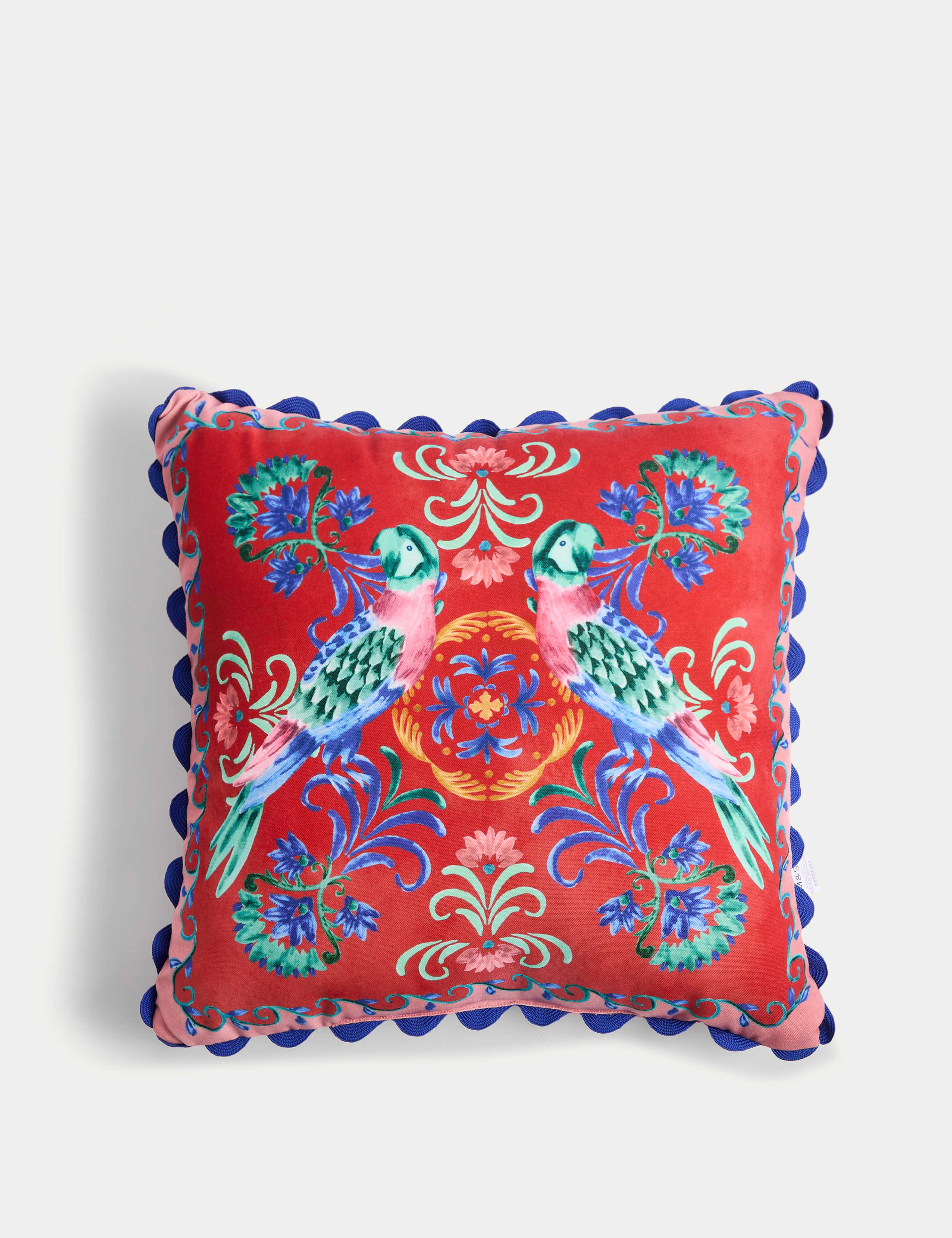 Set of 2 Bird Print Outdoor Cushions