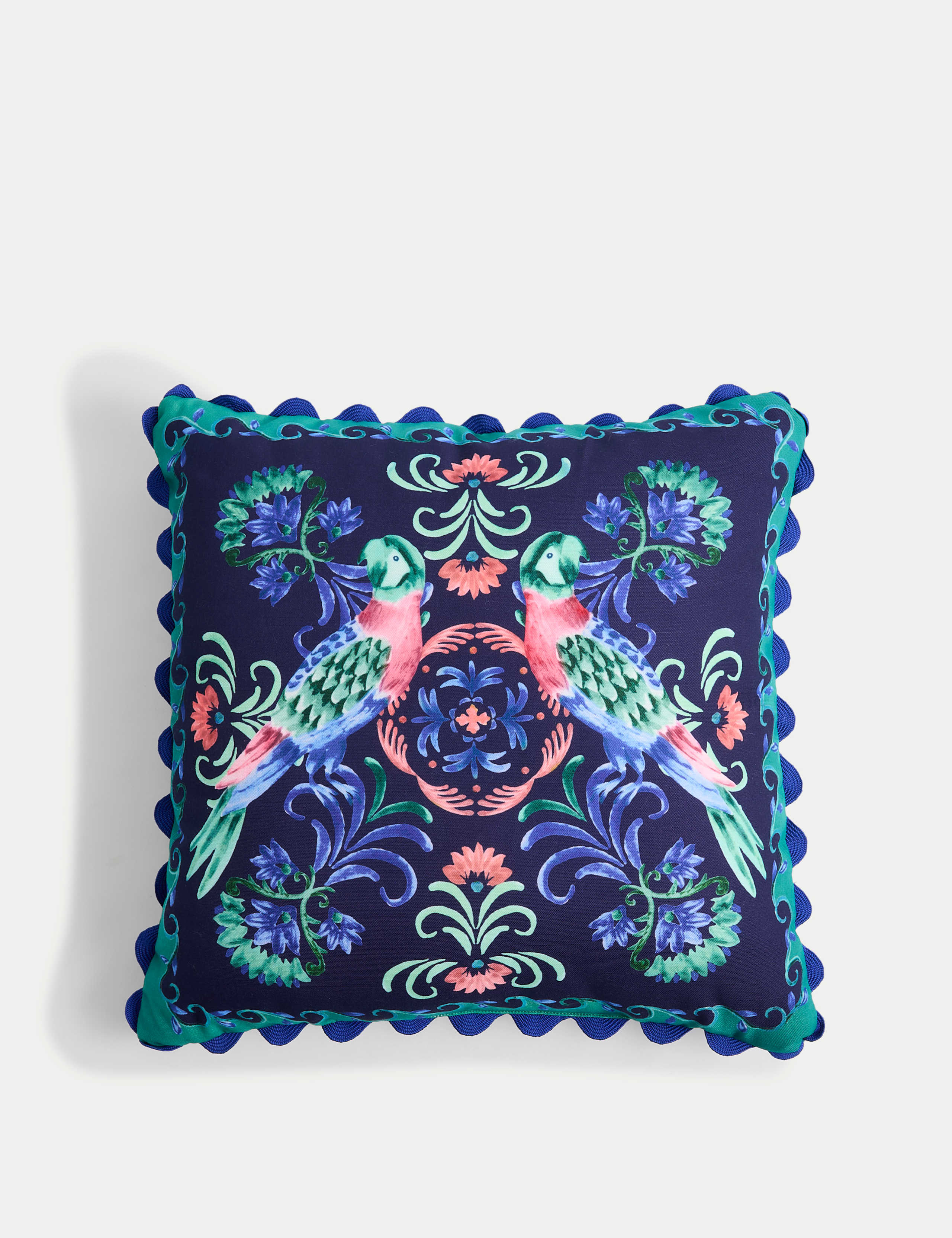 Set of 2 Bird Print Outdoor Cushions