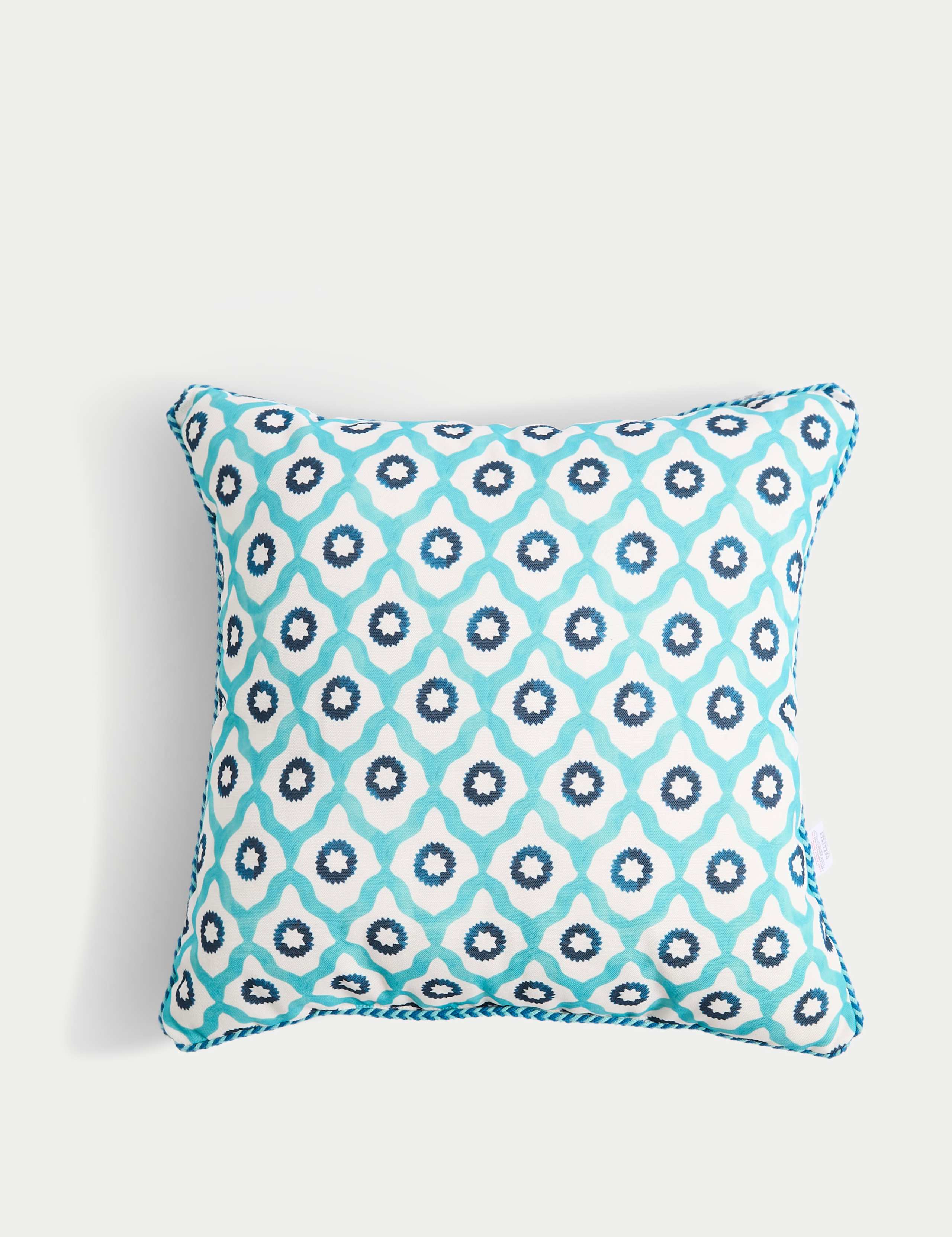 Set of 2 Geometric Outdoor Cushions