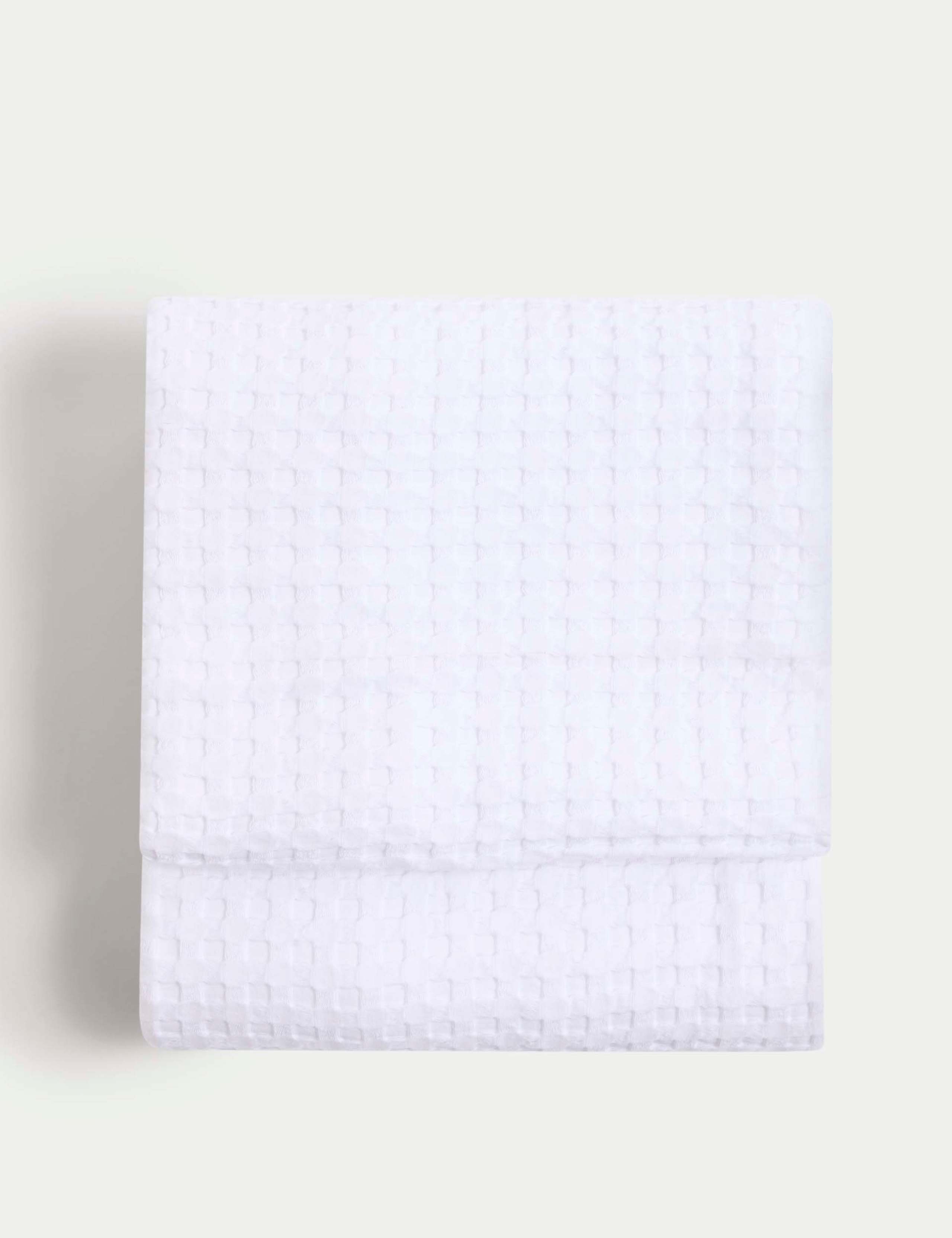 Pure Cotton Large Waffle Throw