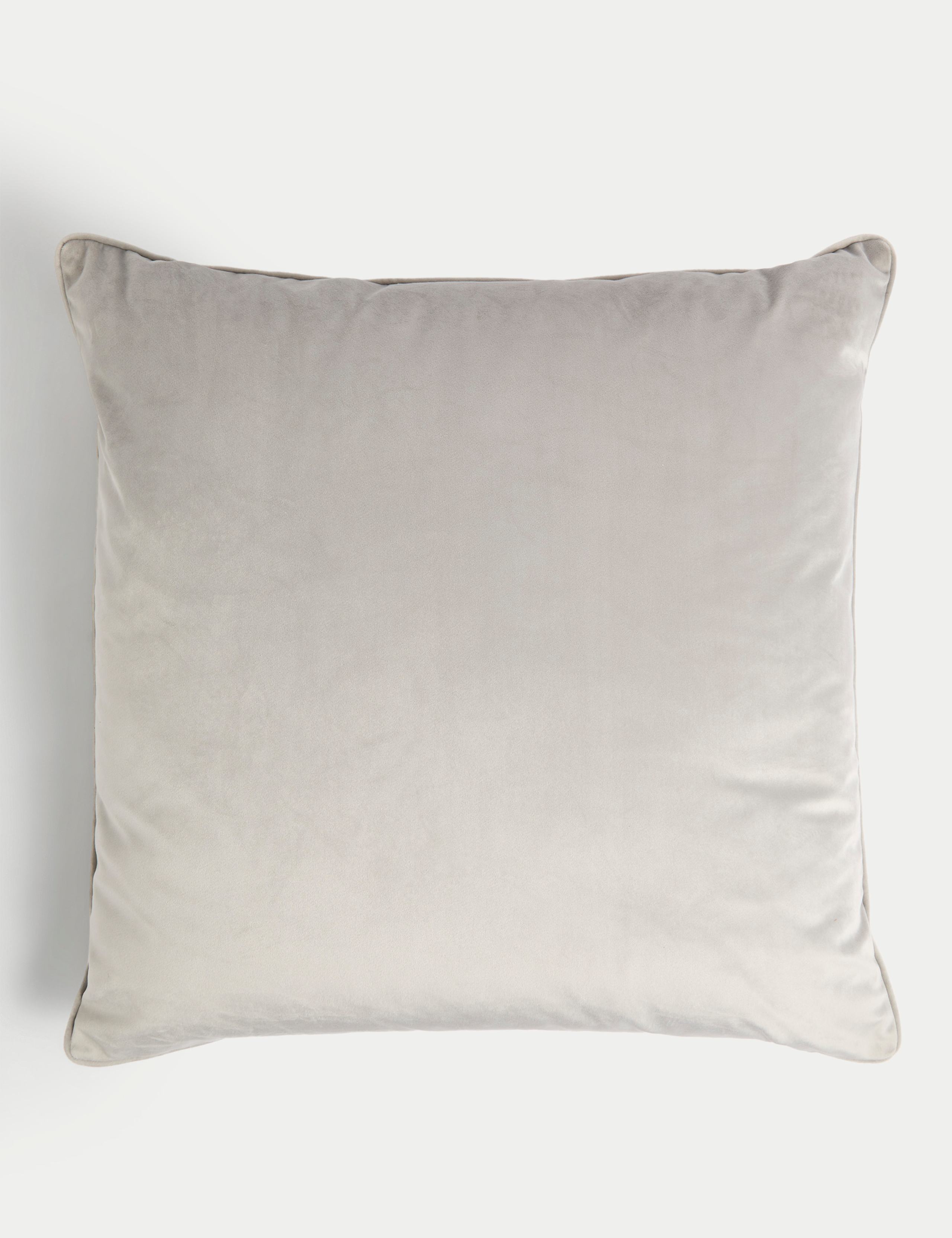 Velvet Piped Large Cushion