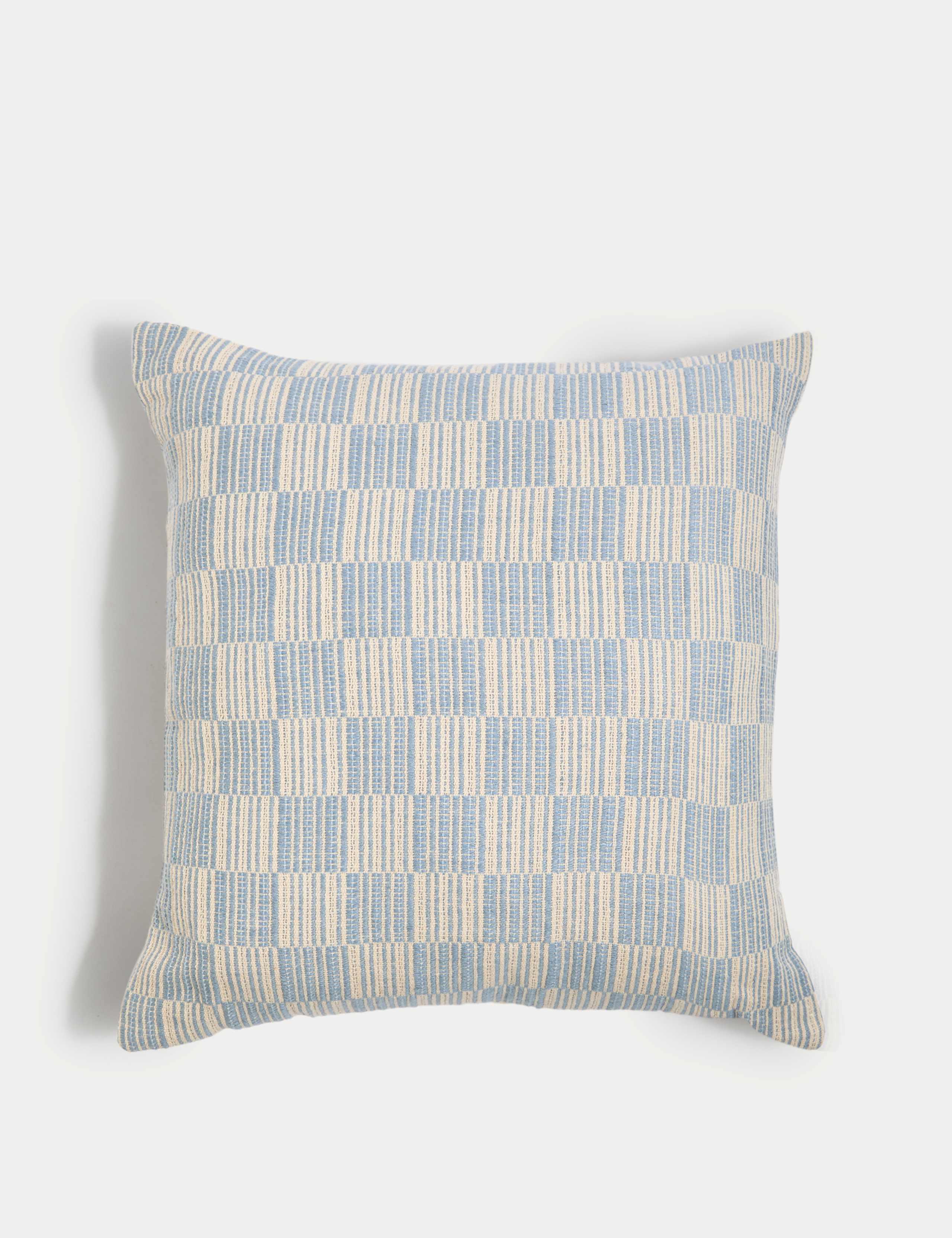 Cotton Blend Geometric Woven Cushion