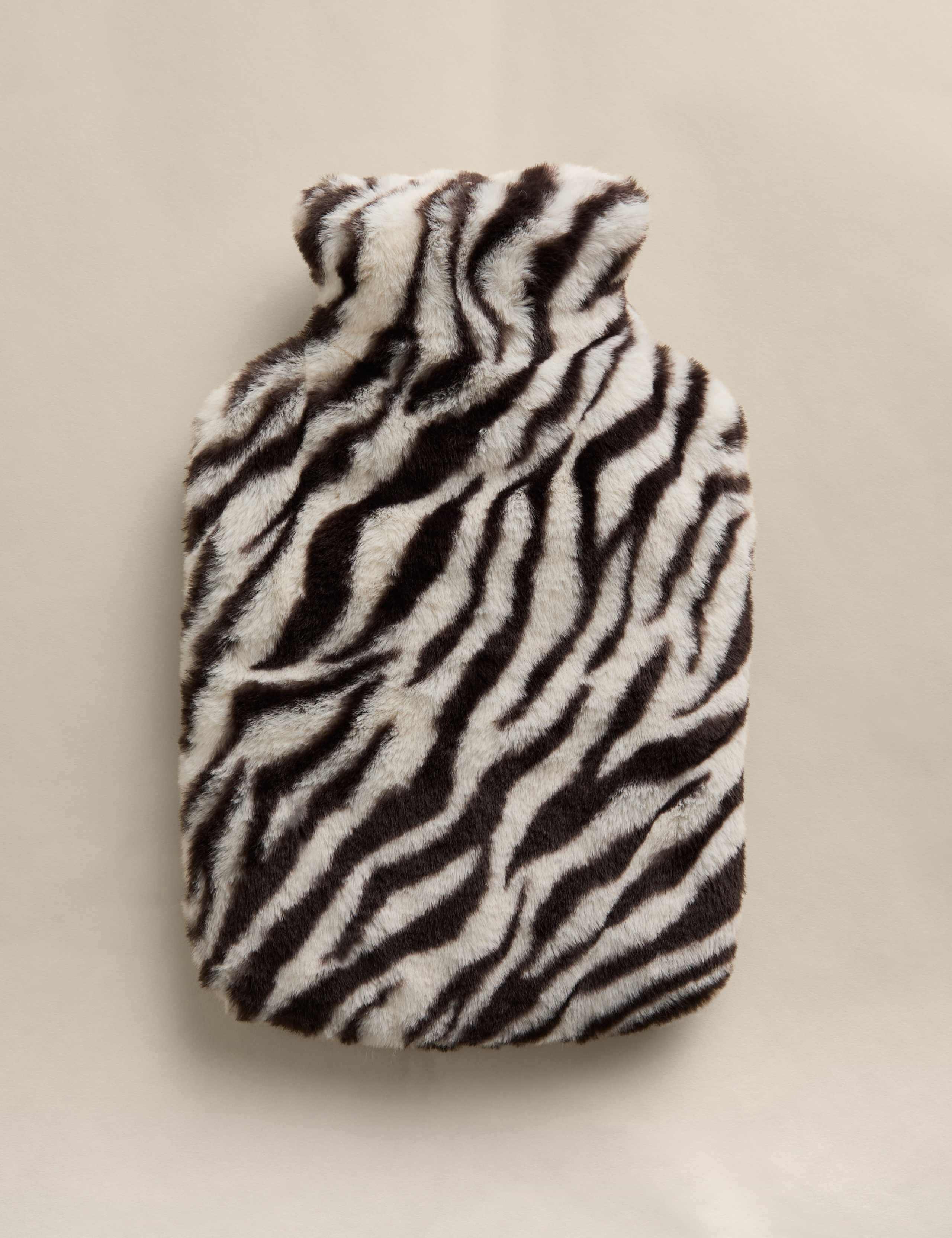 Zebra Print Hot Water Bottle