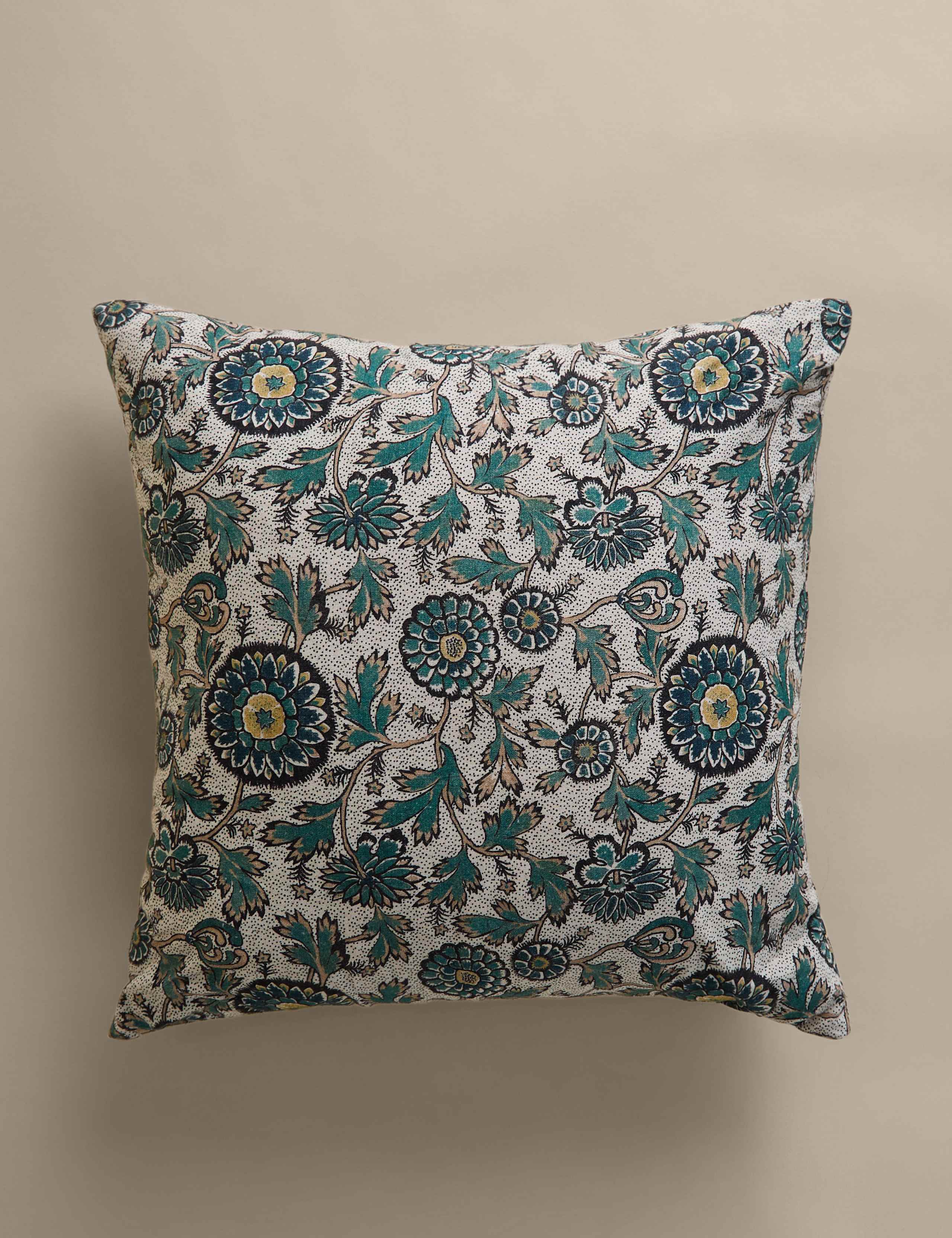 Cotton Rich Floral Cushion