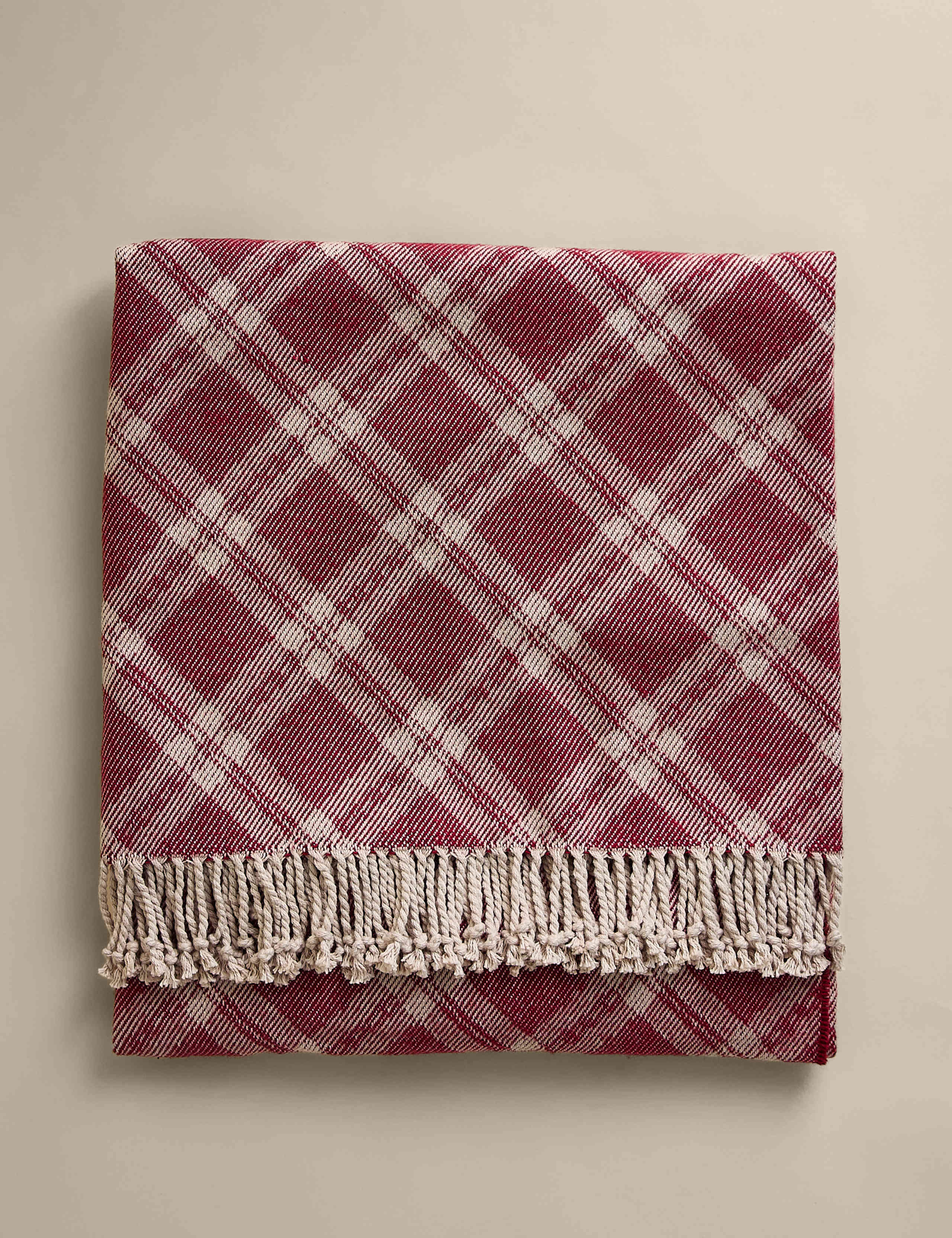 Christmas Check Throw