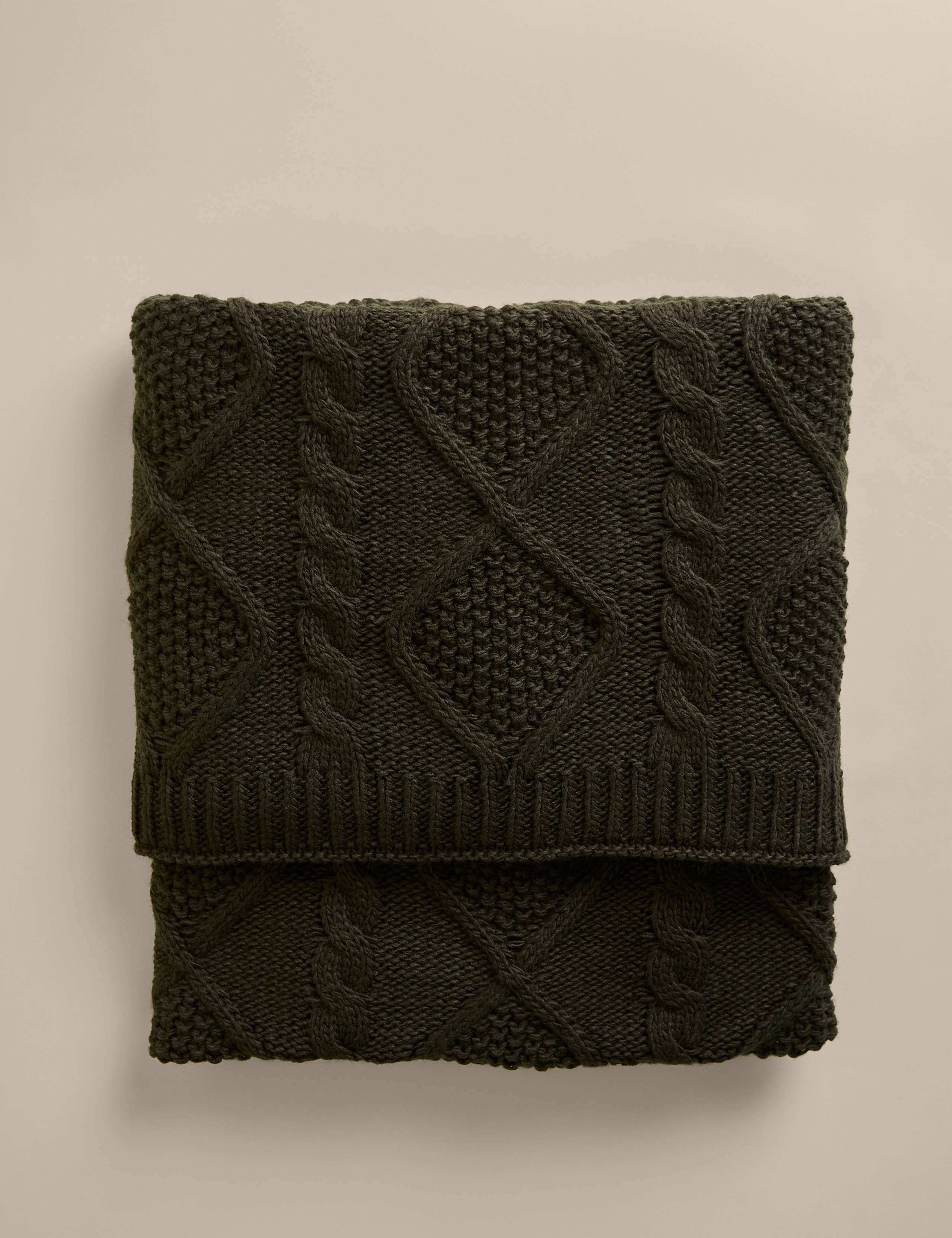 Cable Knit Throw