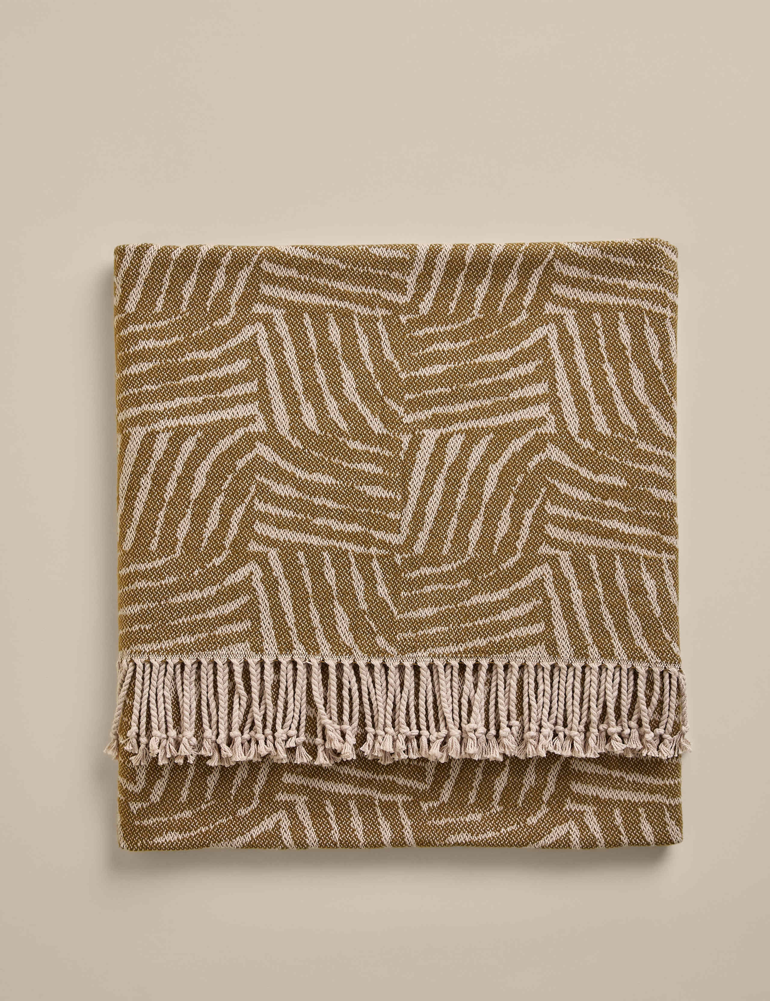 Cotton Rich Geometric Throw