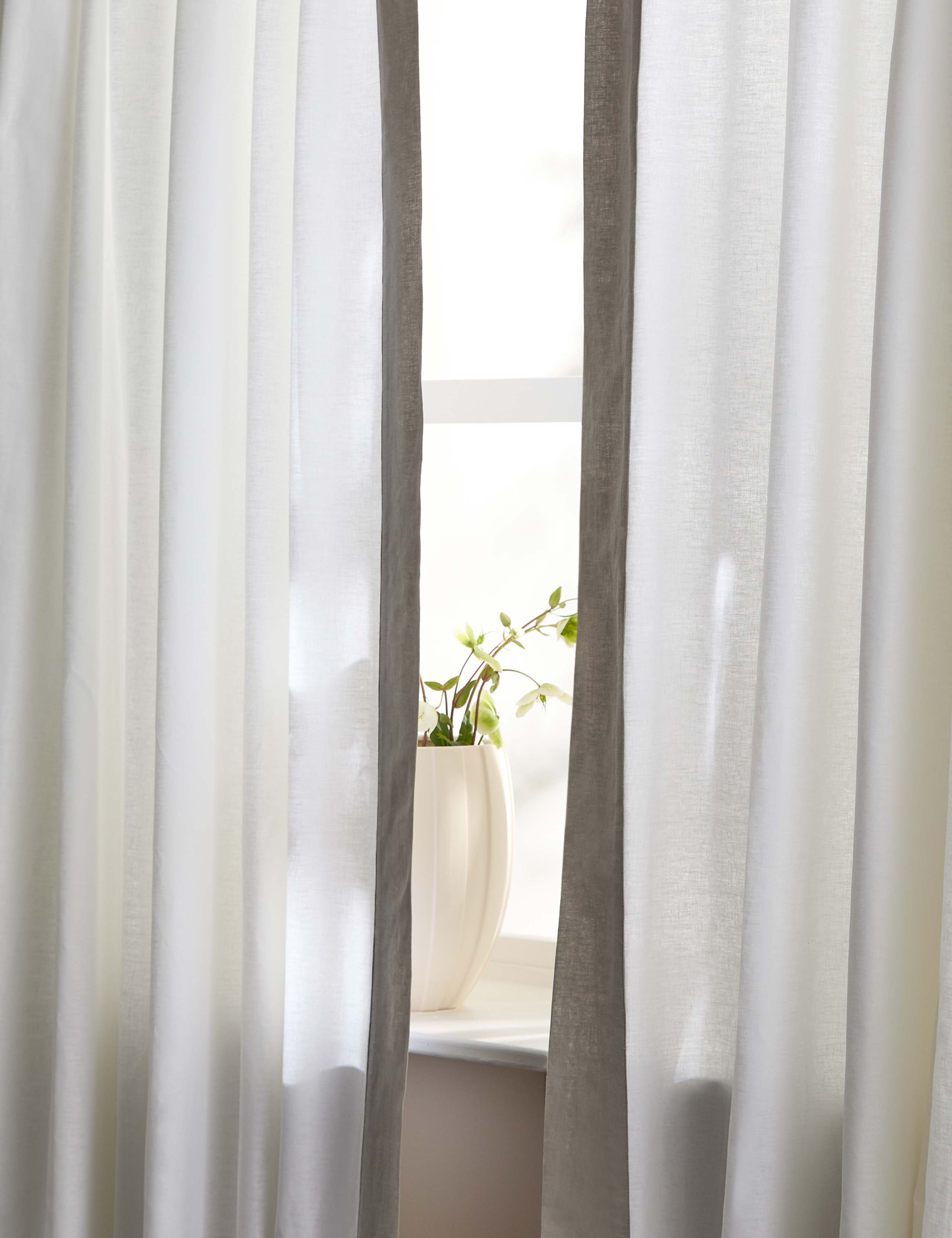 Tab Top Curtains with Stripe