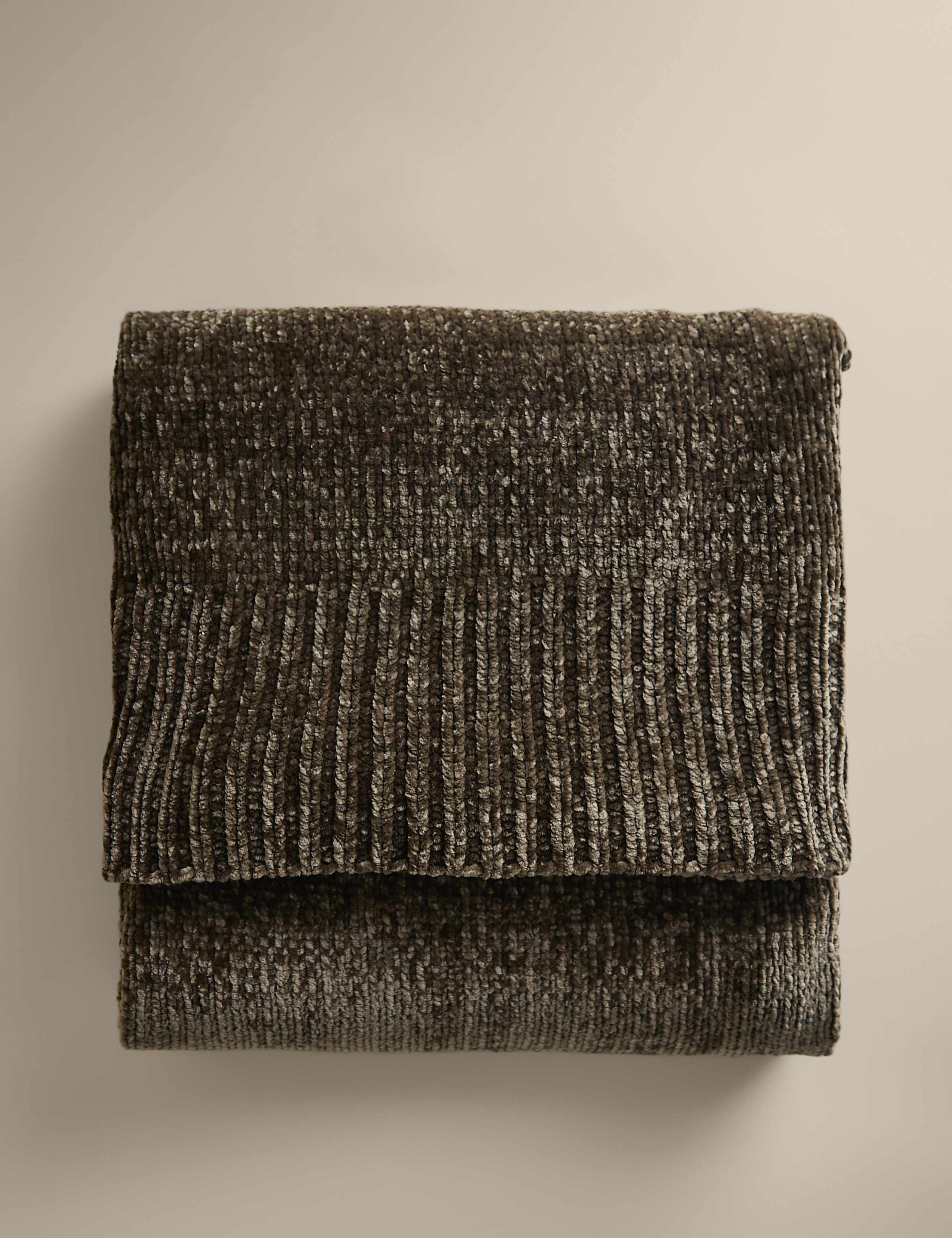Chenille Knitted Throw