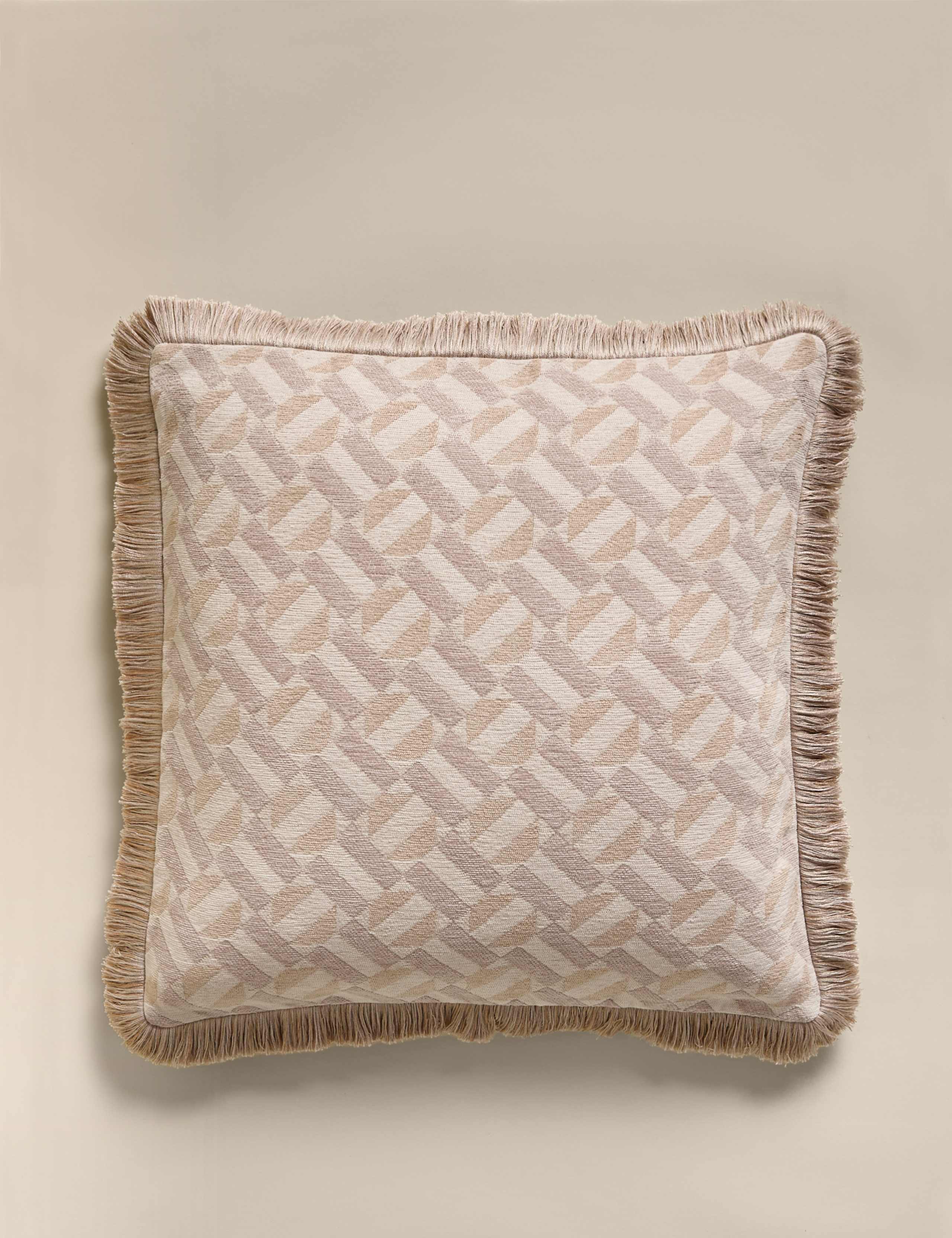 Chenille Geometric Tile Cushion