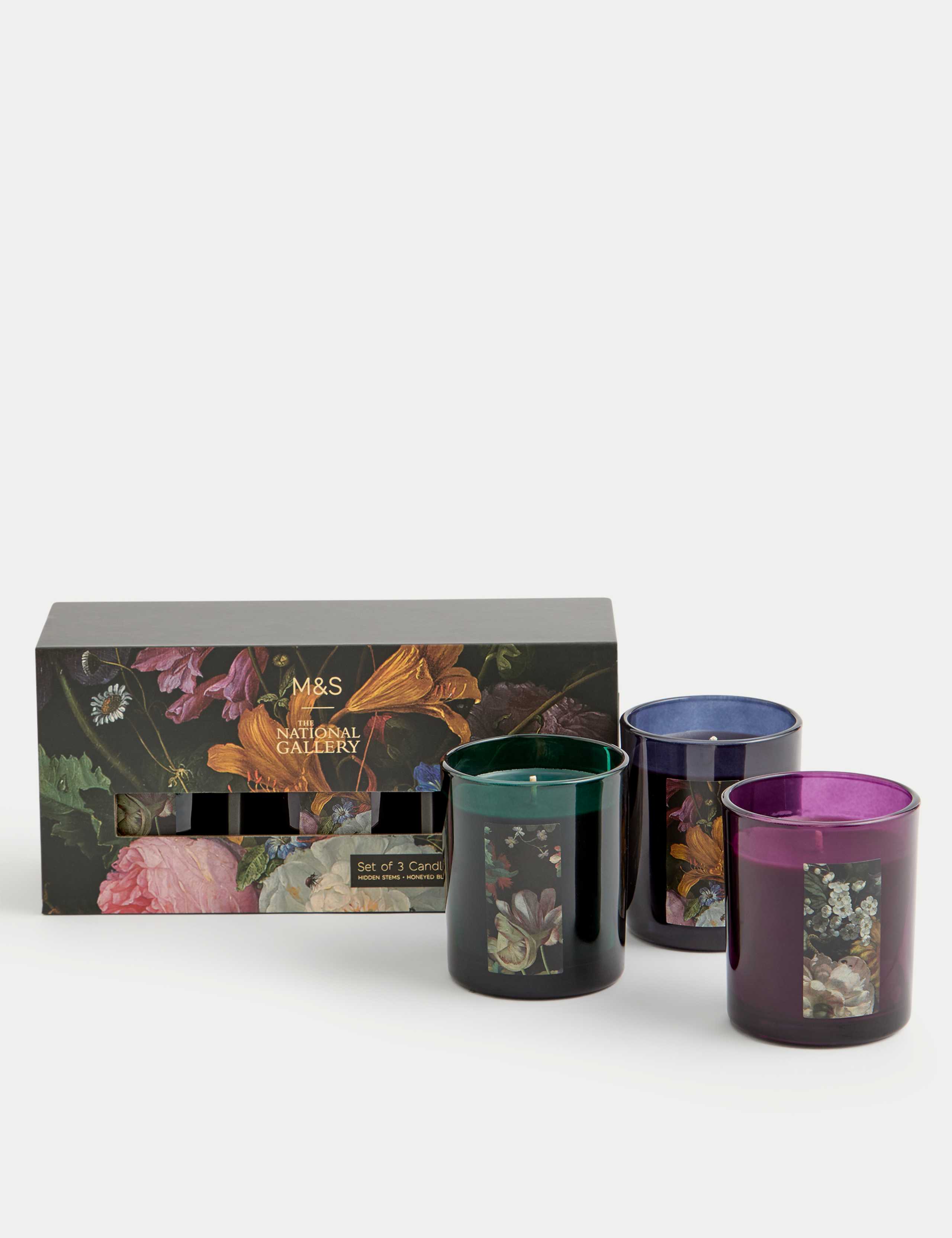 Set of 3 Dutch Florals Candle Gift Set