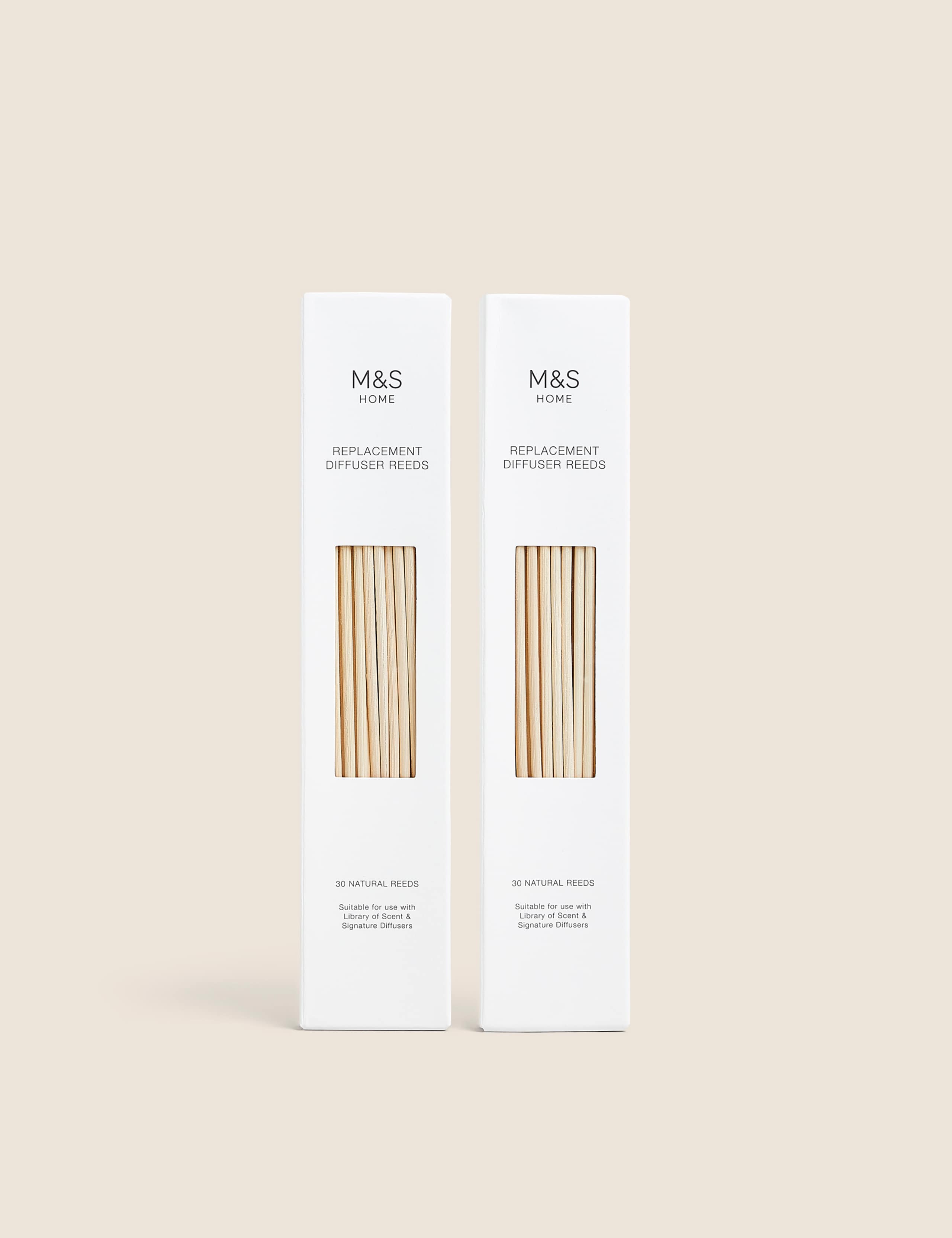 Set of 60 Natural Diffuser Reeds