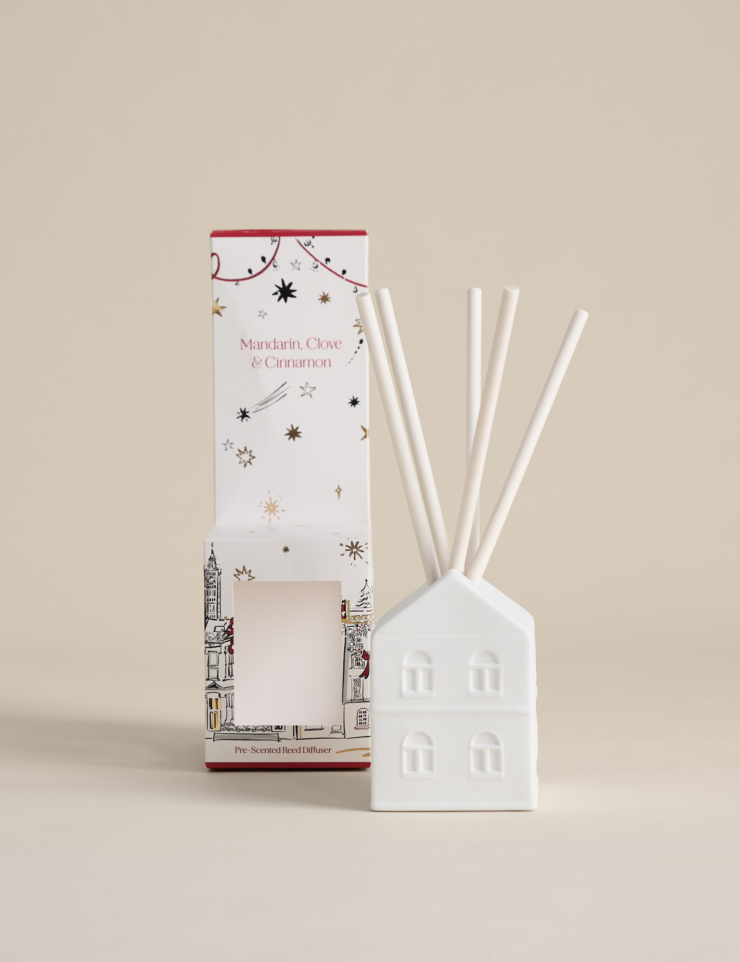 Mandarin Clove & Cinnamon Pre-Scented Reed Townhouse Diffuser