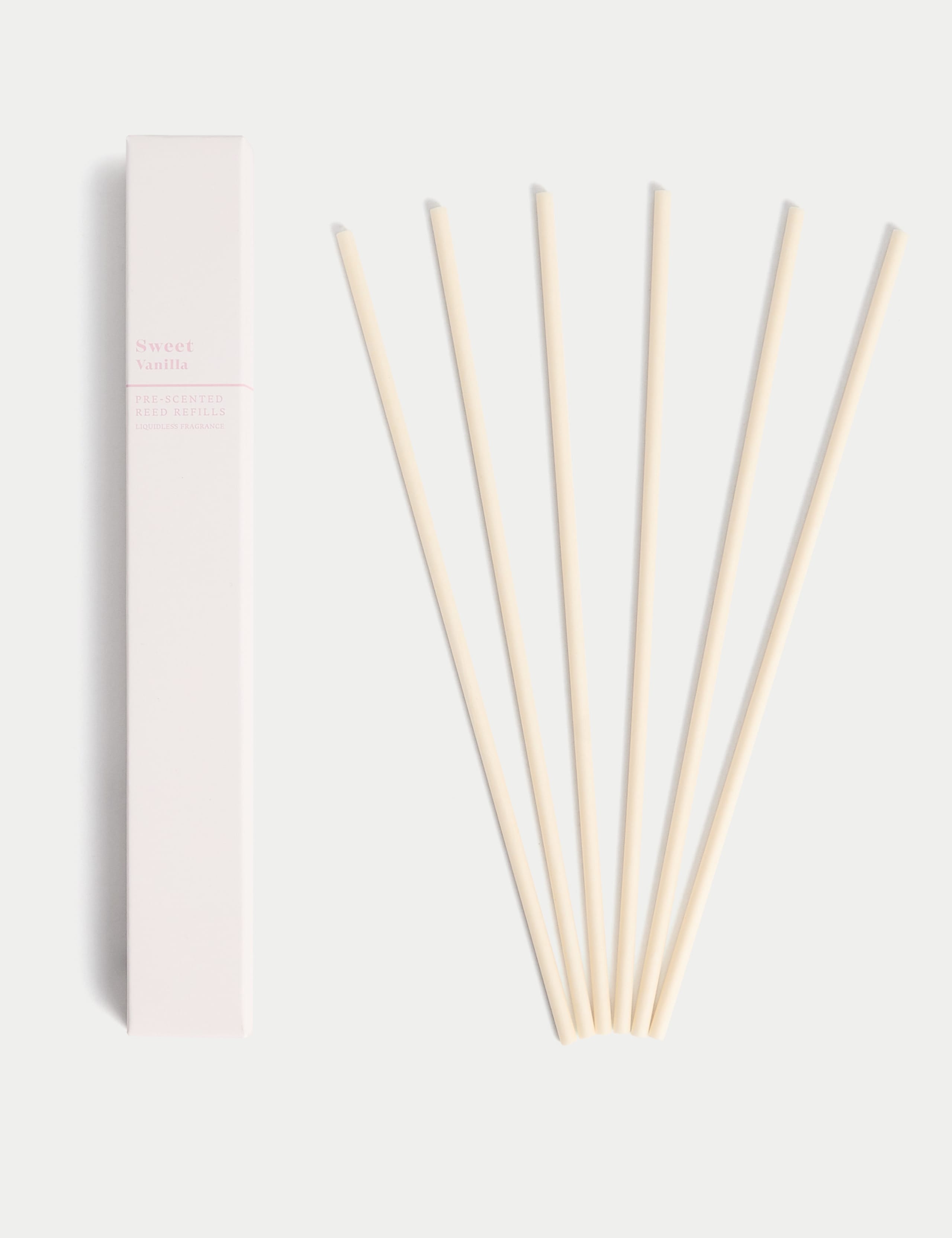 Set of 6 Sweet Vanilla Scented Reeds