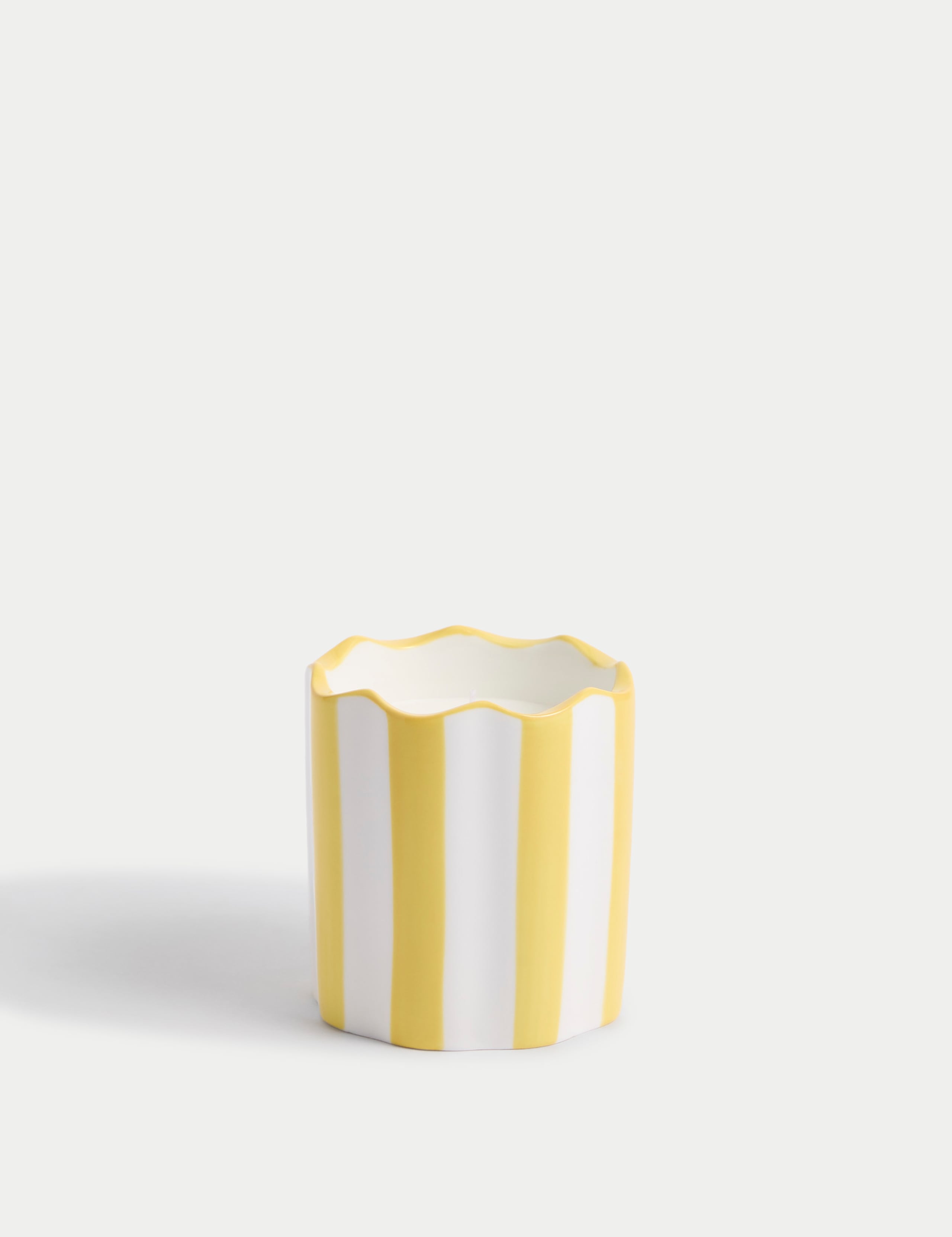 Yuzu & Pomegranate Striped Scented Candle