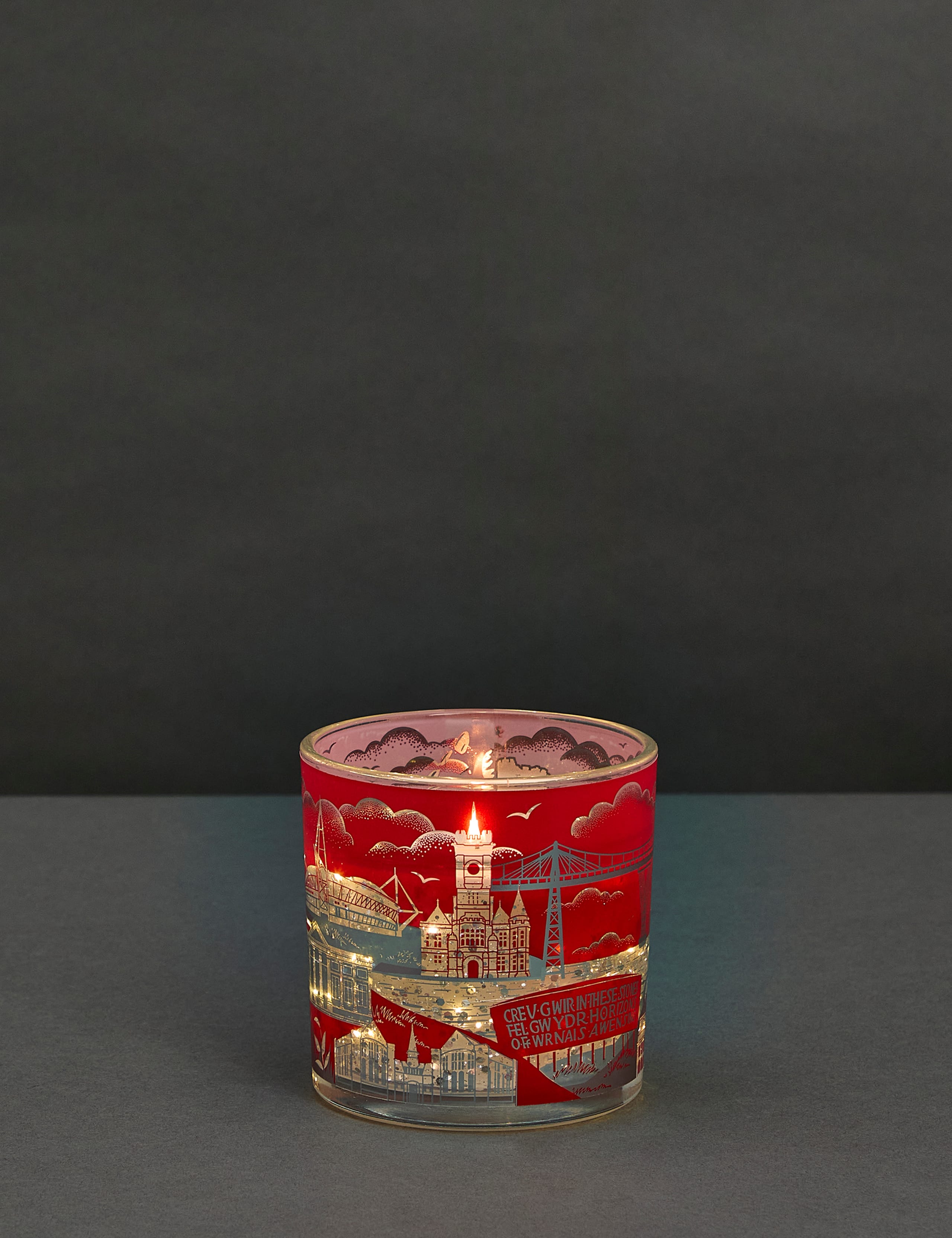 Wales Light Up Scented Candle