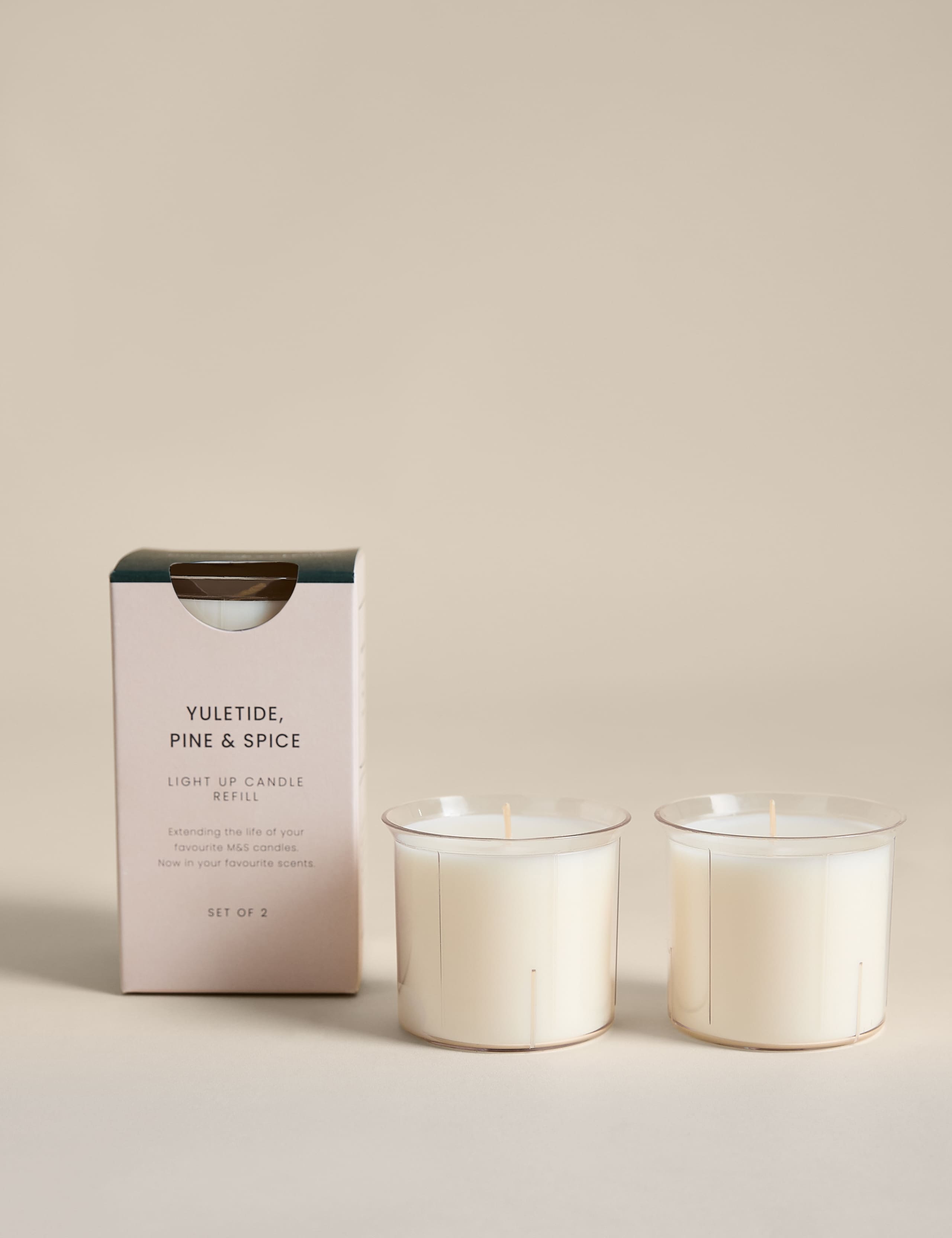Set of 2 Yuletide, Pine & Spice Candle Refills
