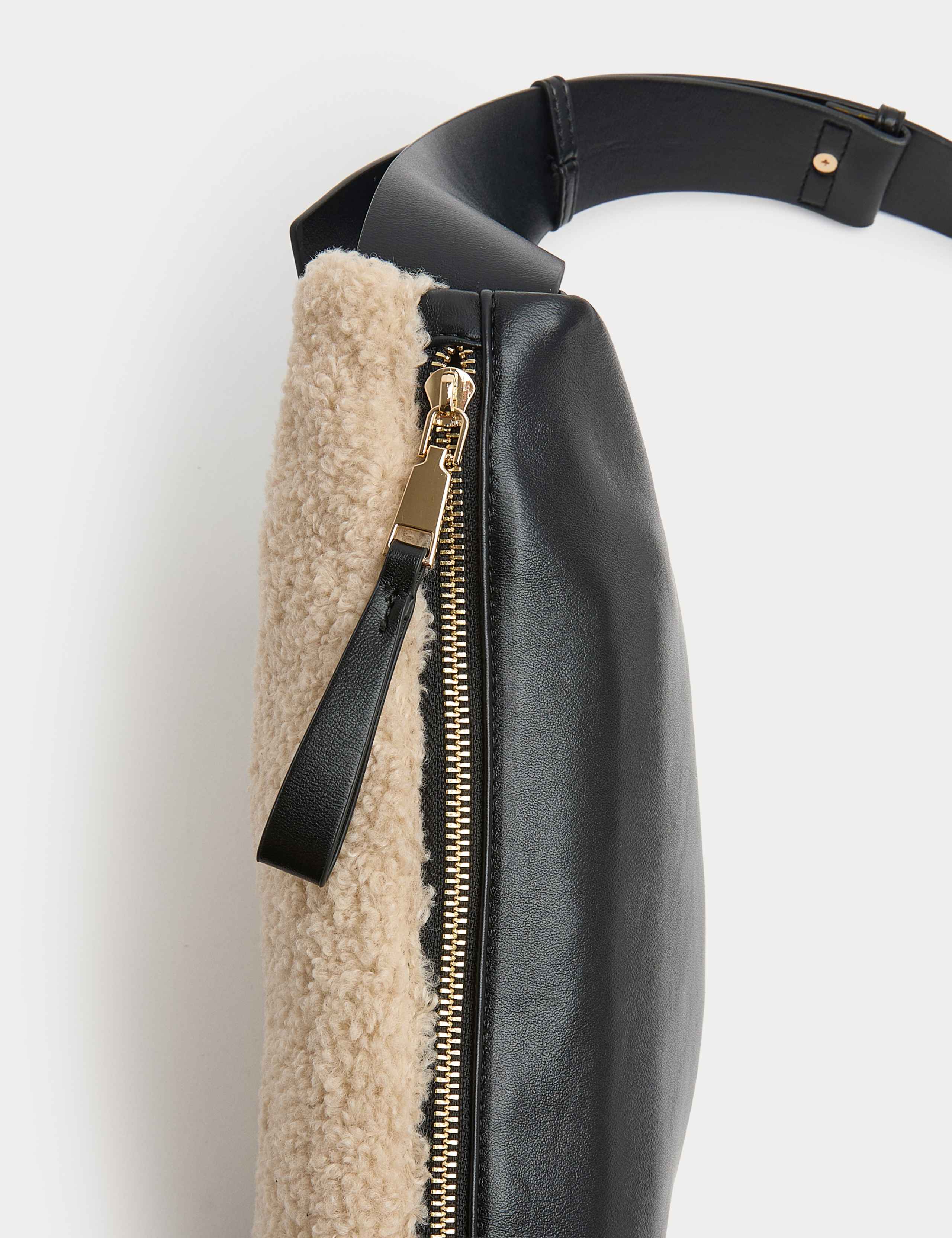 Faux Fur Cross Body Bag