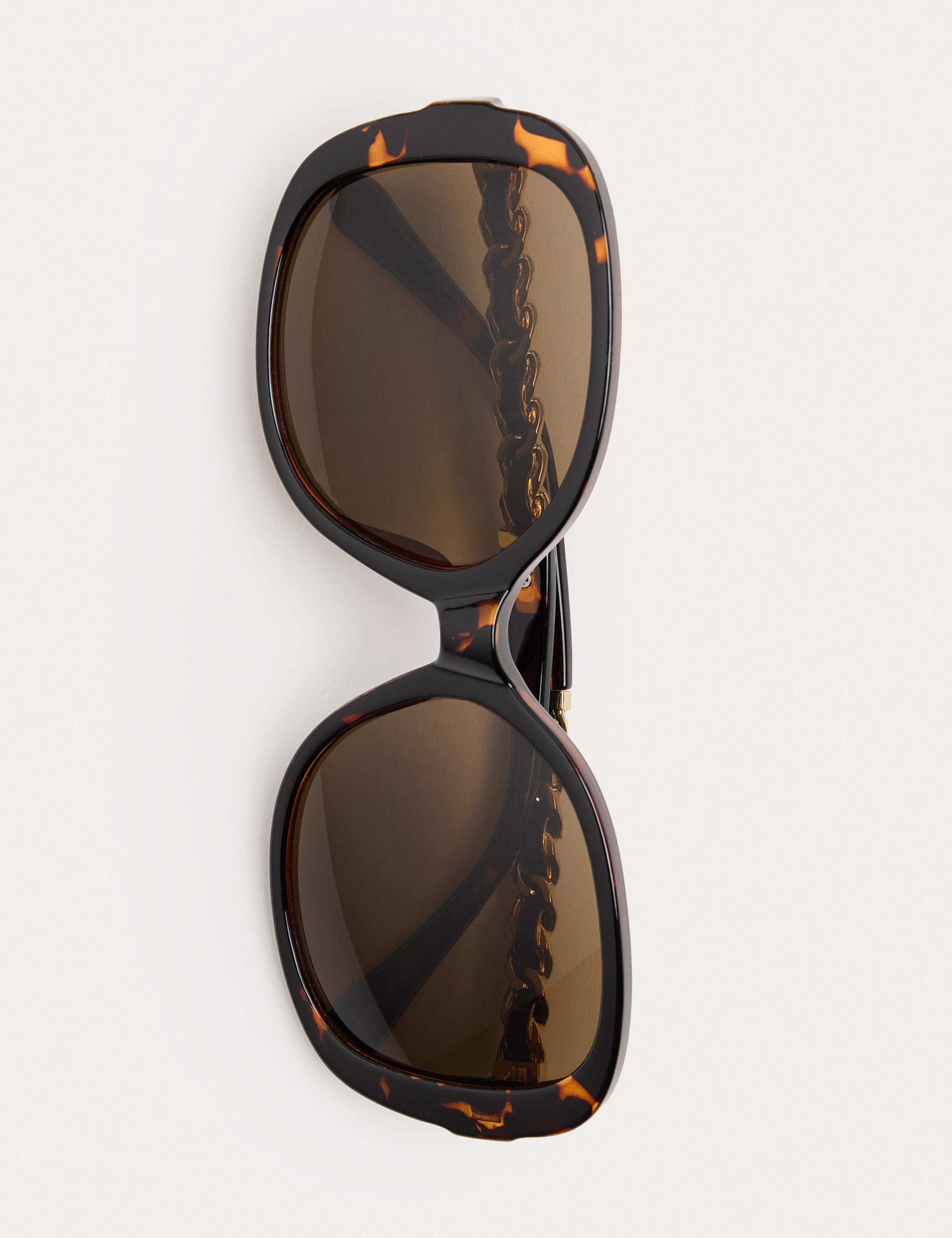 Round Chain Detail Sunglasses