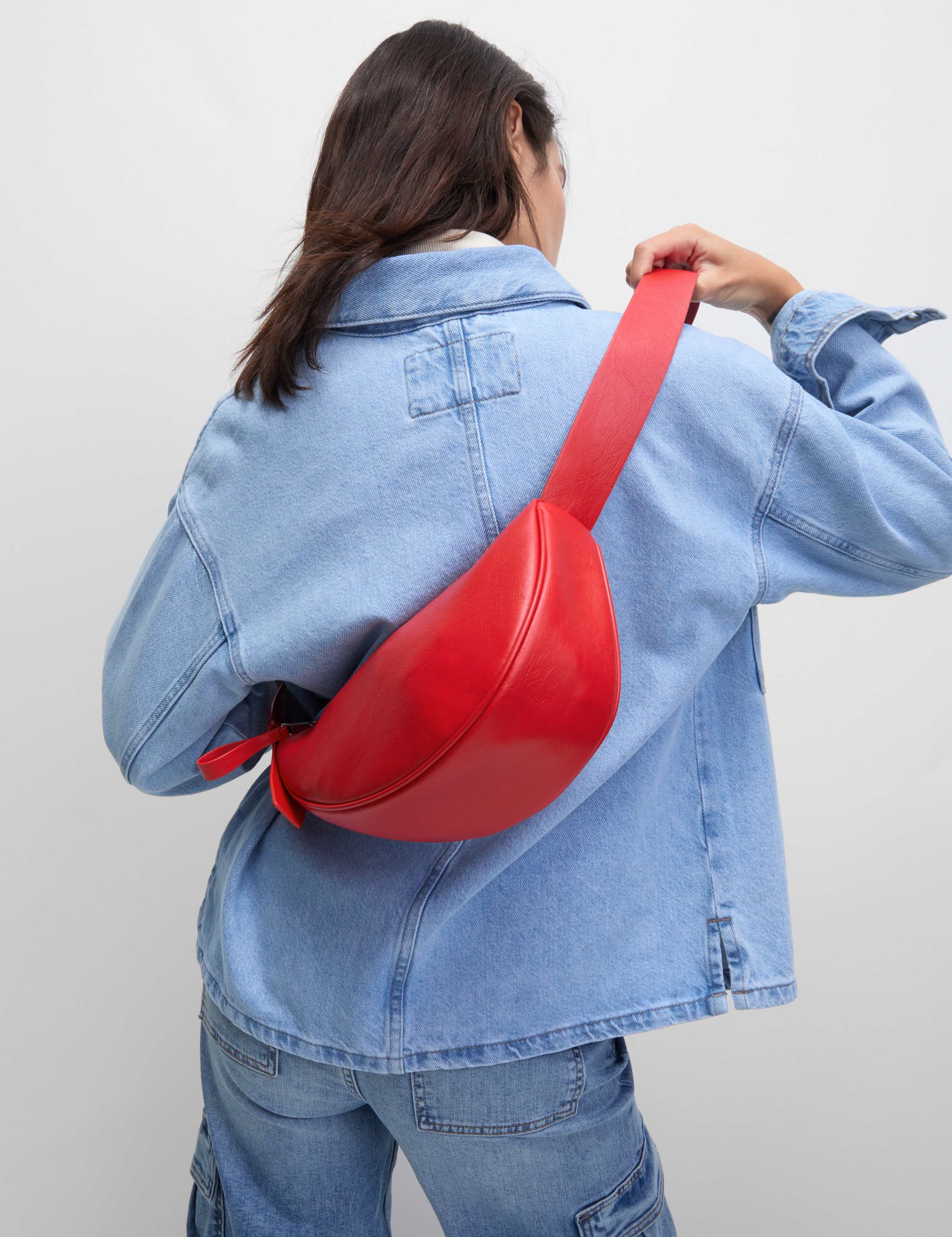 Faux Leather Sling Bag