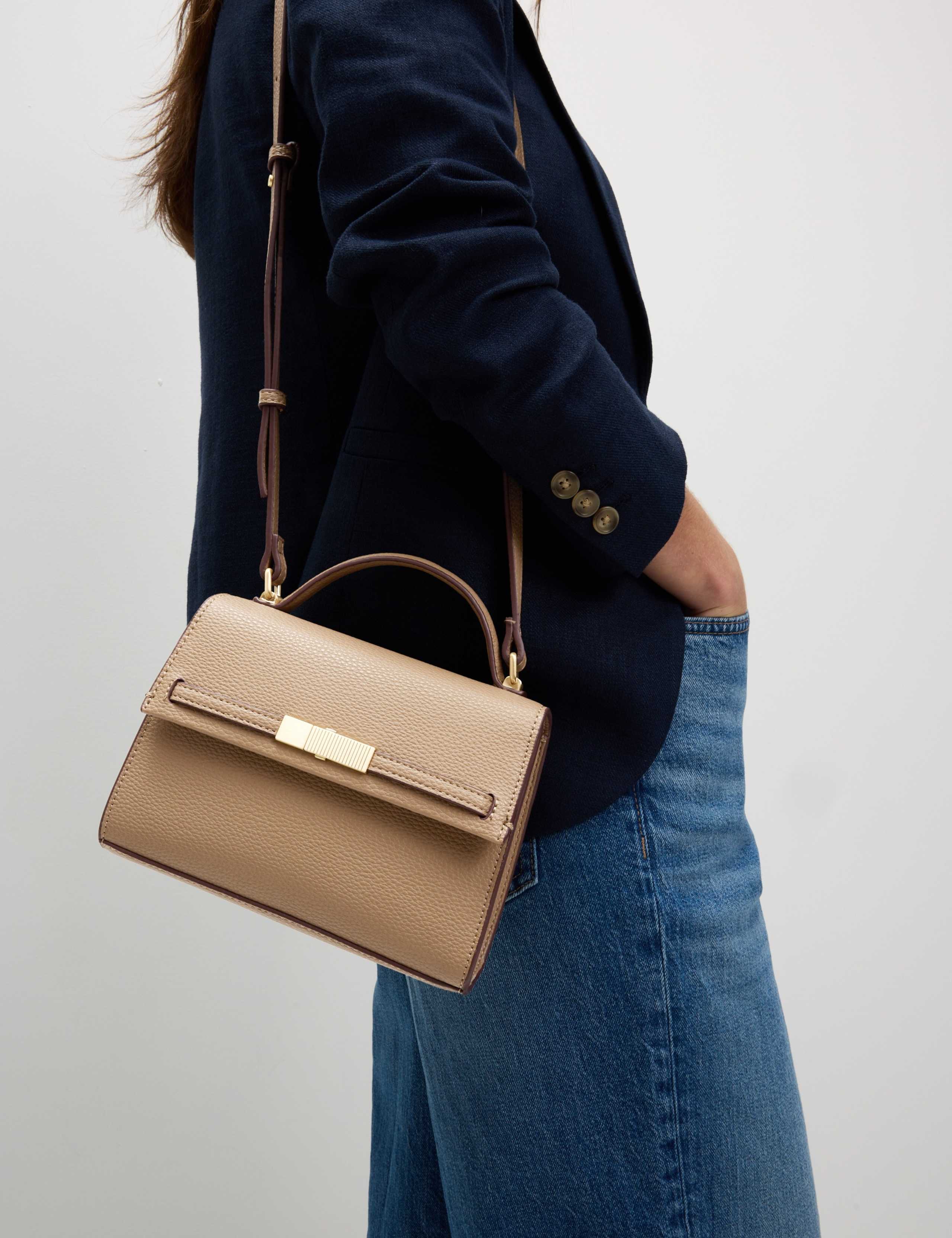 Faux Leather Cross Body Bag