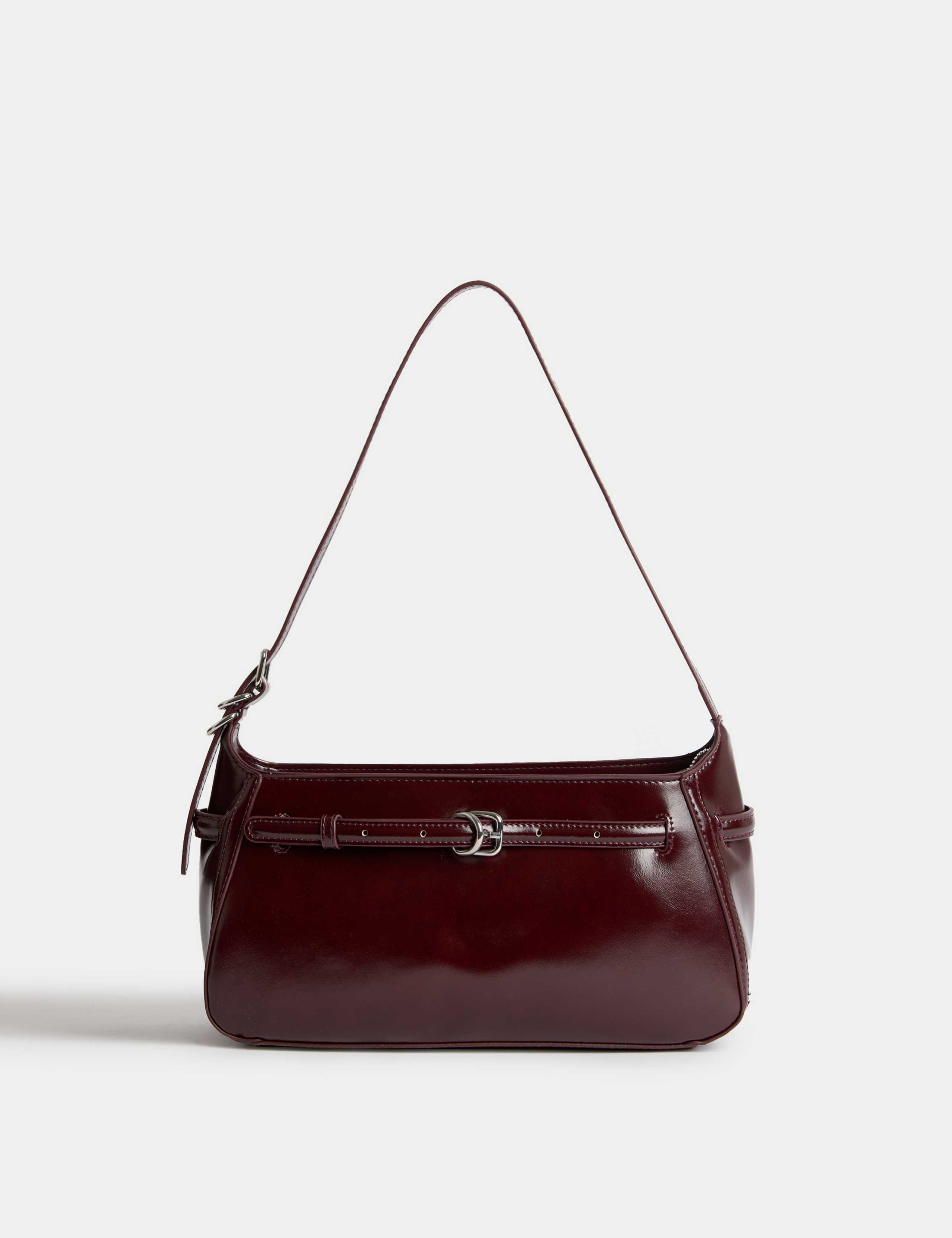 Buckle Baguette Bag