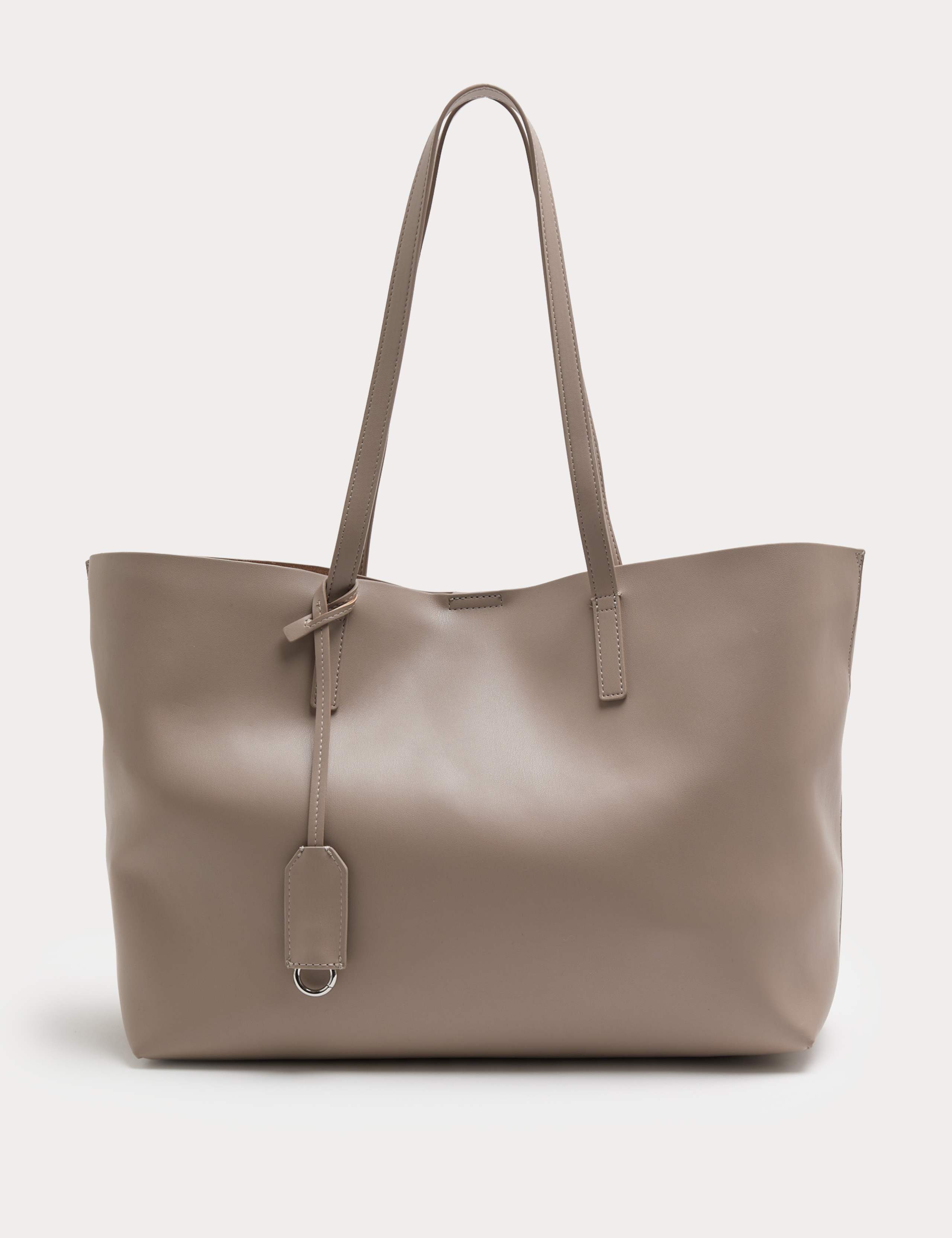 Faux Leather Shopper