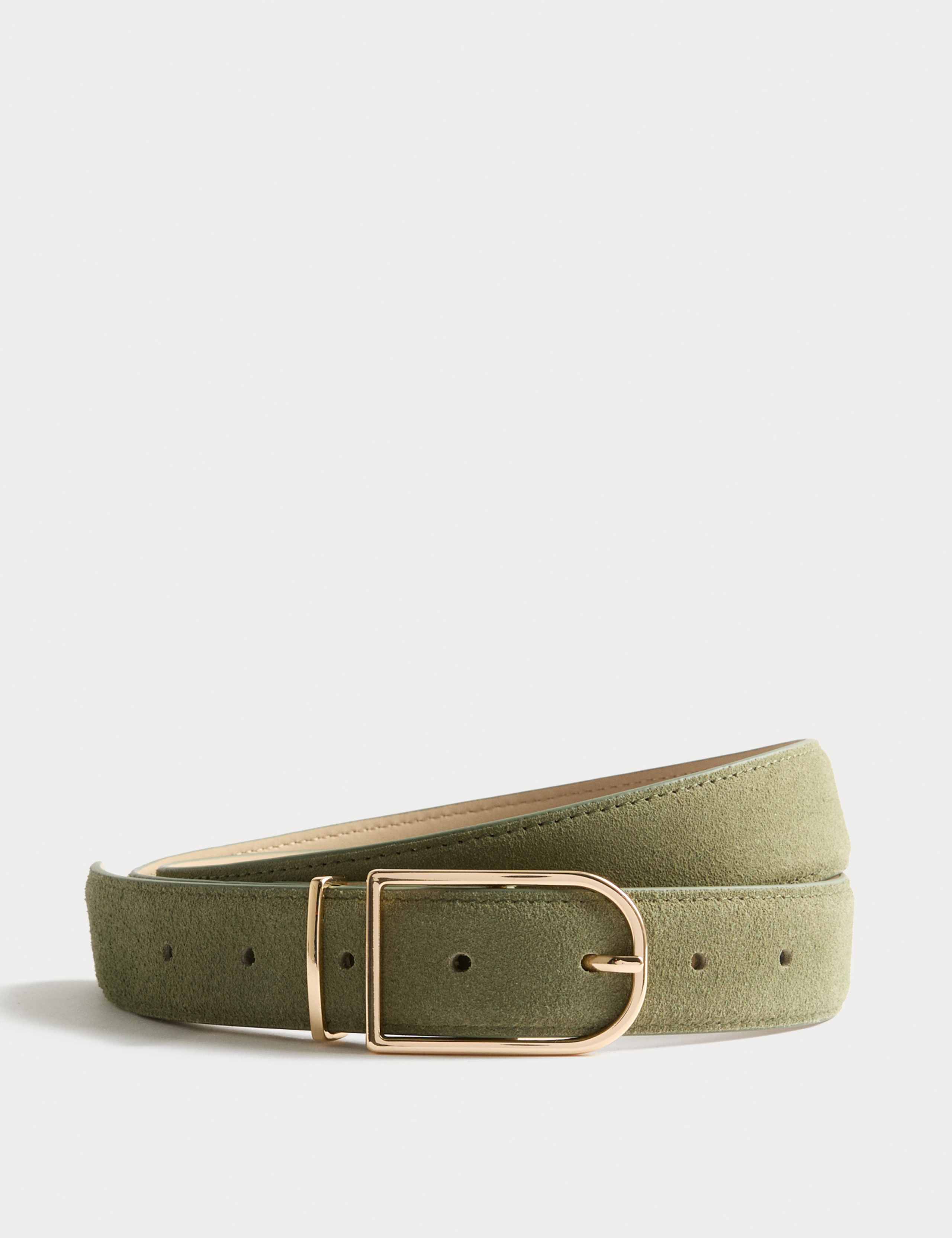 Suede Refined Buckle Belt