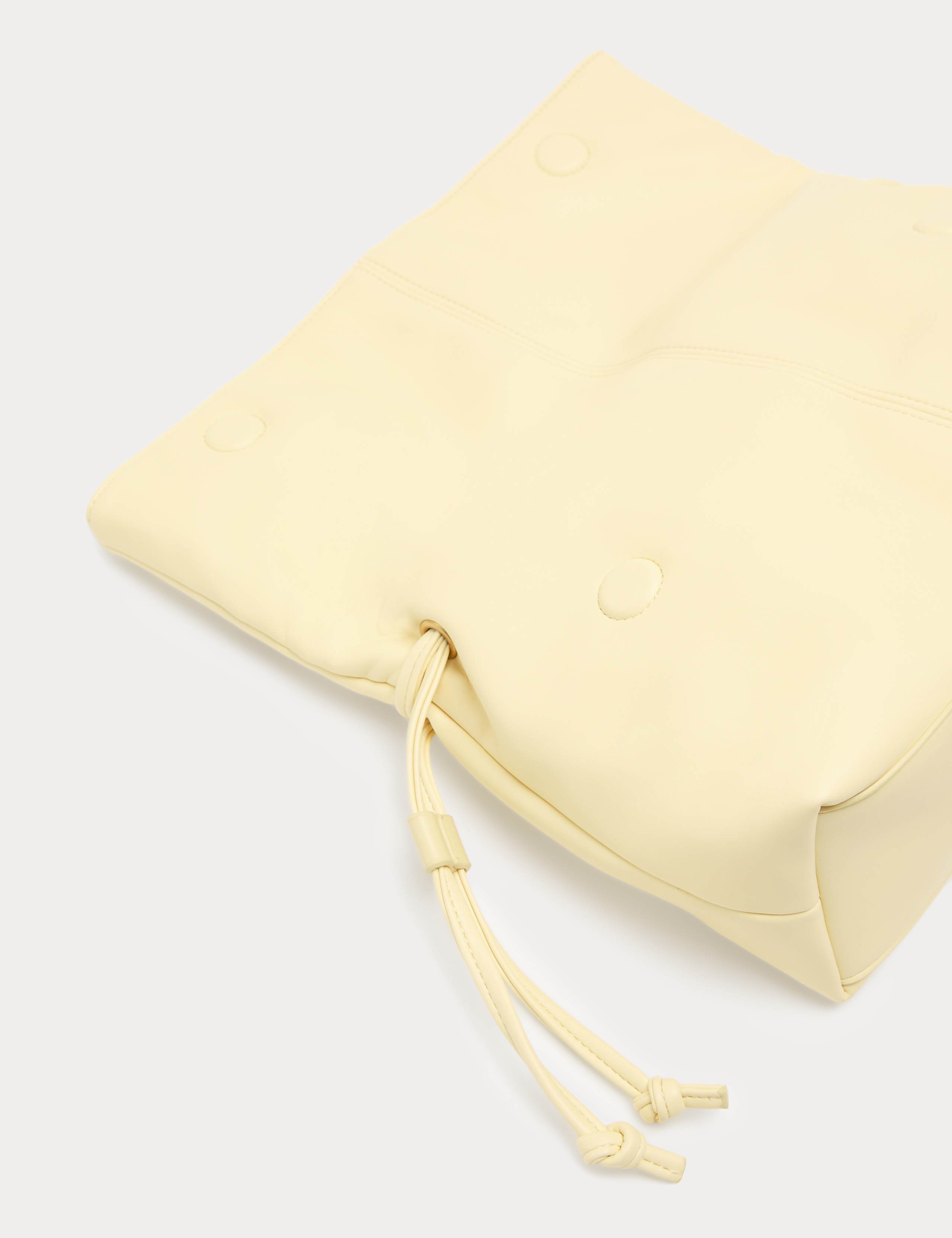 Ruched Fold Over Clutch Bag